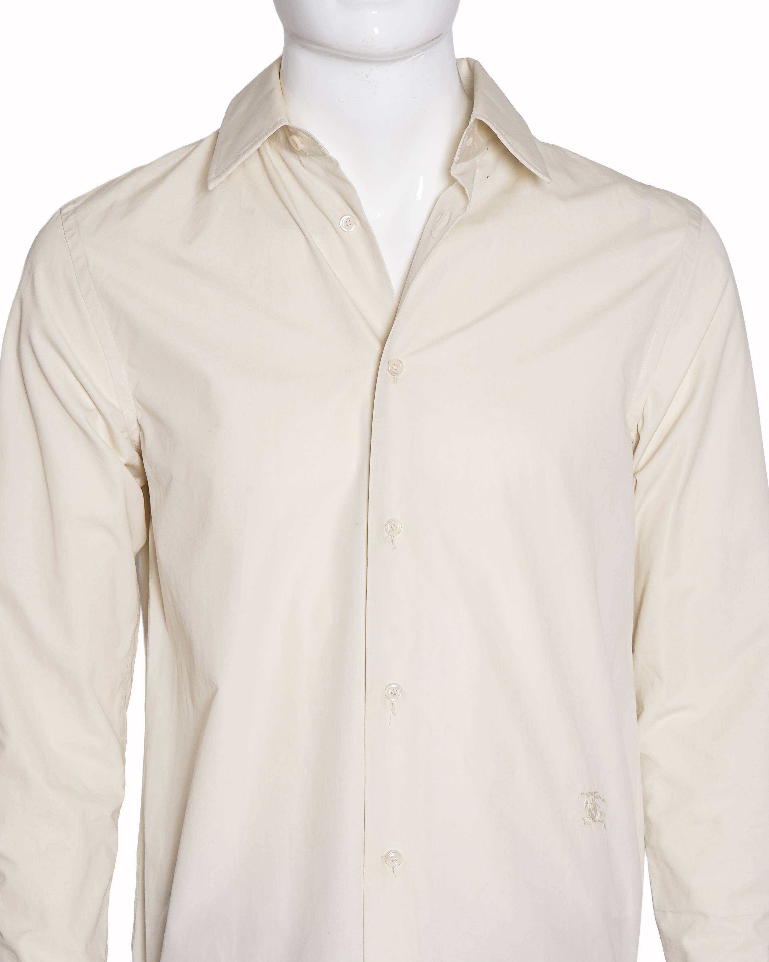 Burberry Buttondown Off-white Men's Shirt
