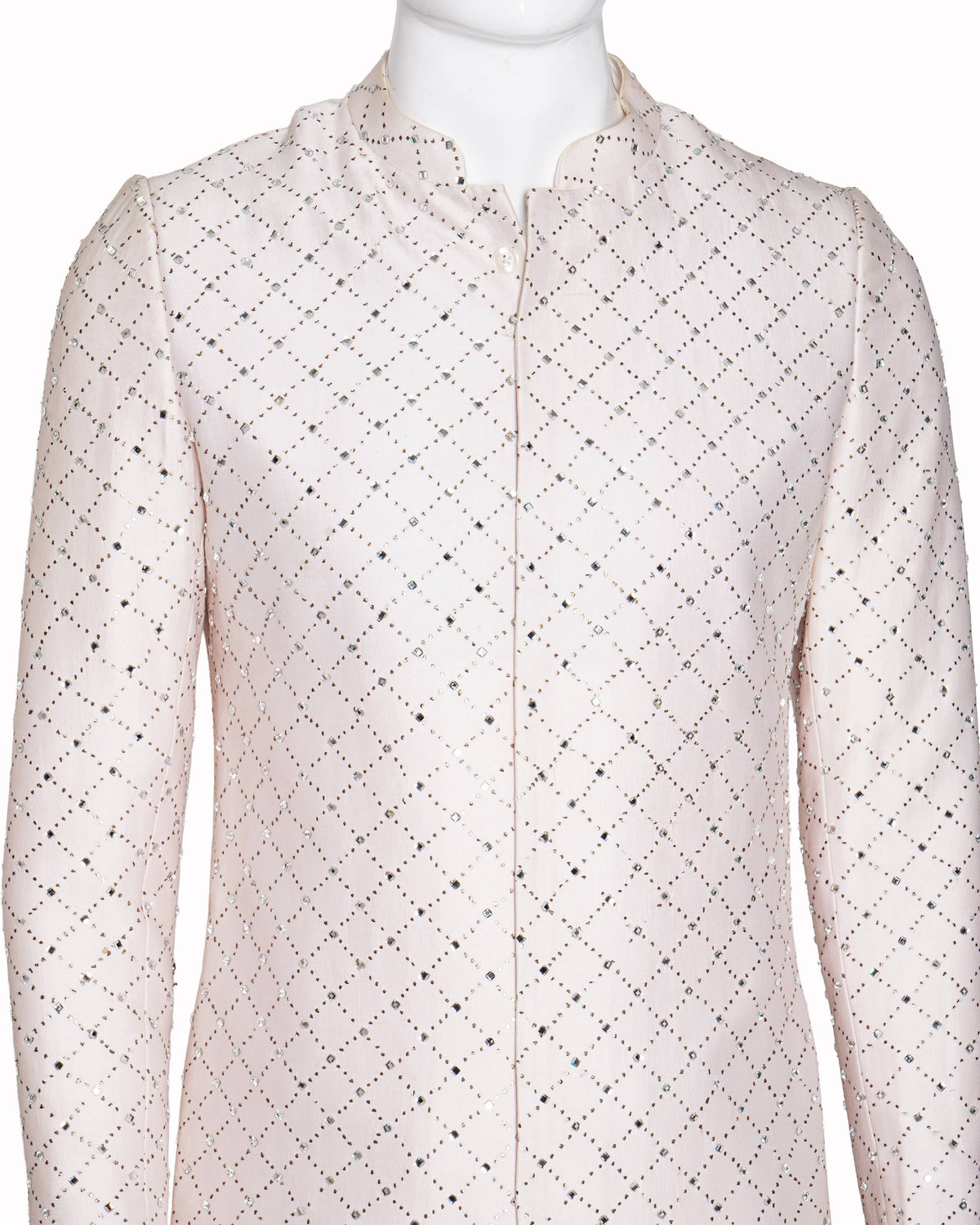 Sawan gandhi light pink sherwani