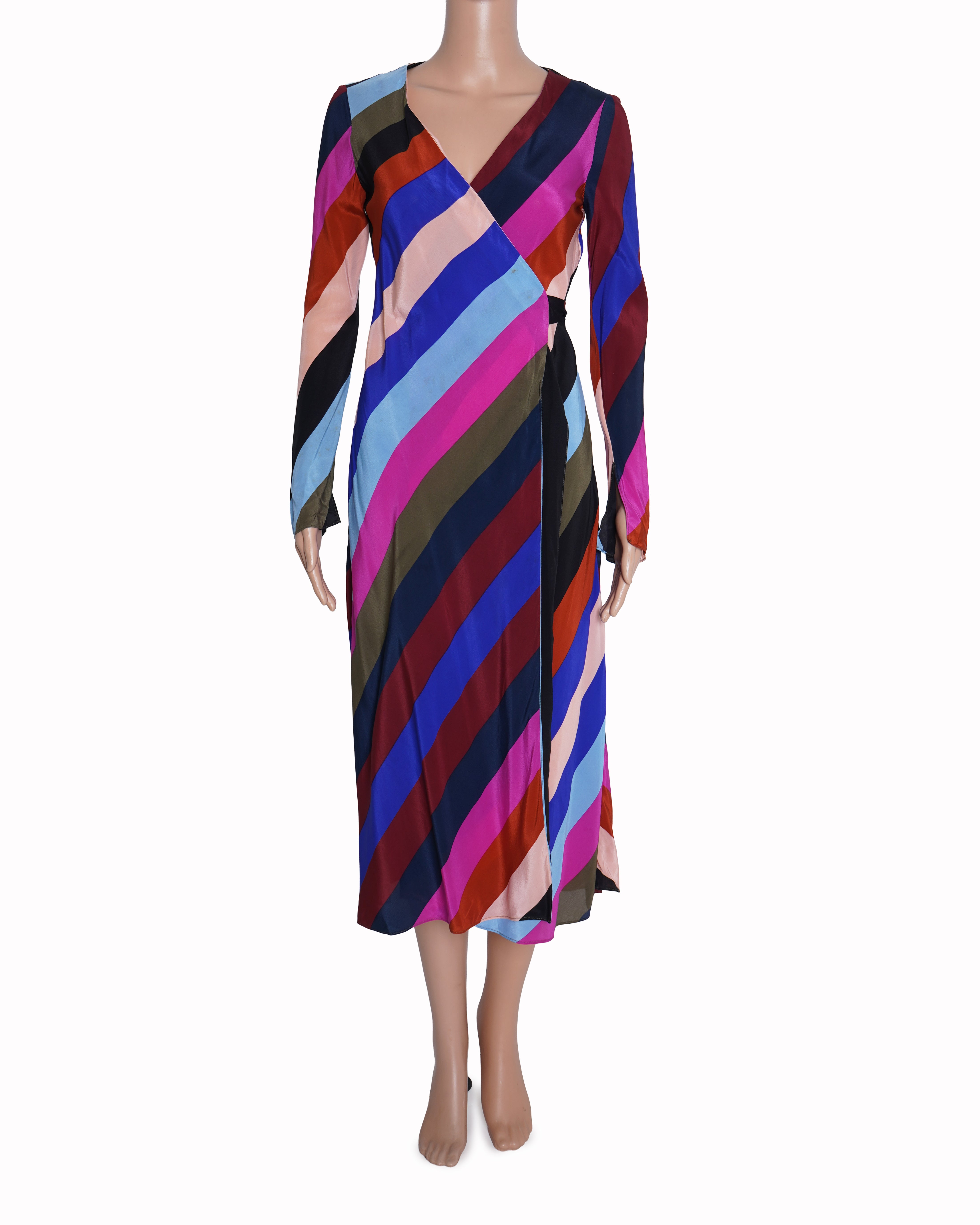 Diane Von Furstenberg multicolor wrap dress