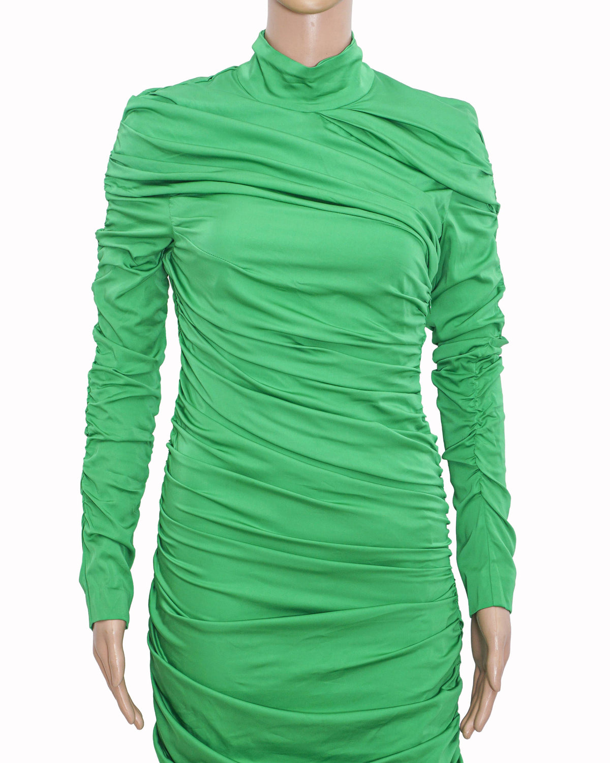 Stella McCartney Faye Ruched Jersey Mini Dress