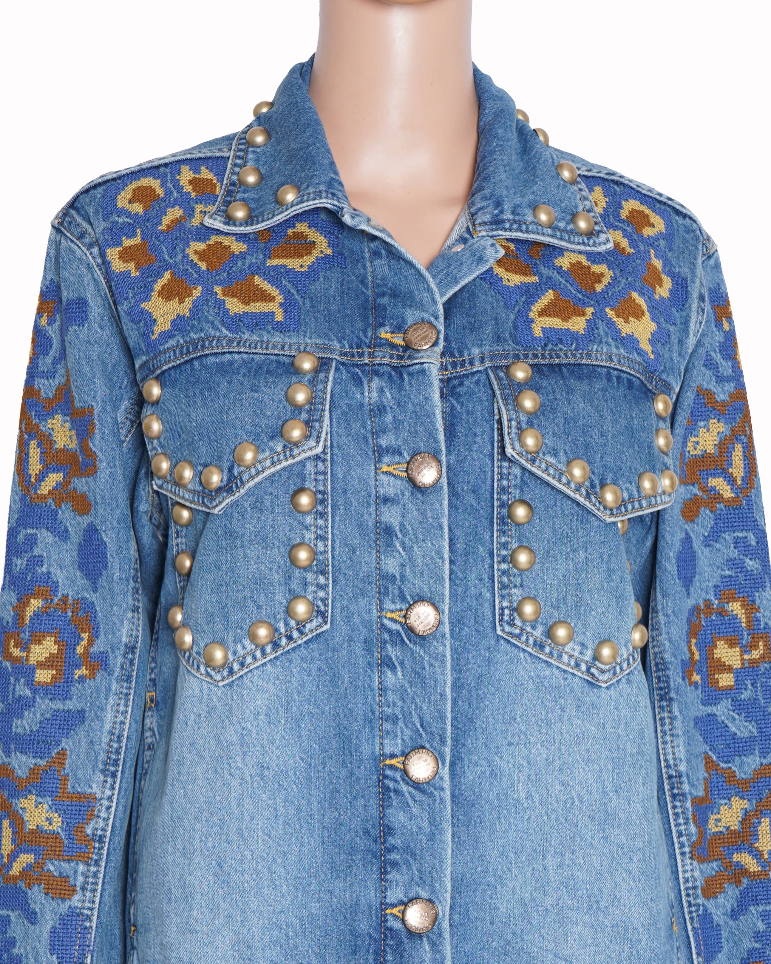 New Farm rio metal studded denim jacket