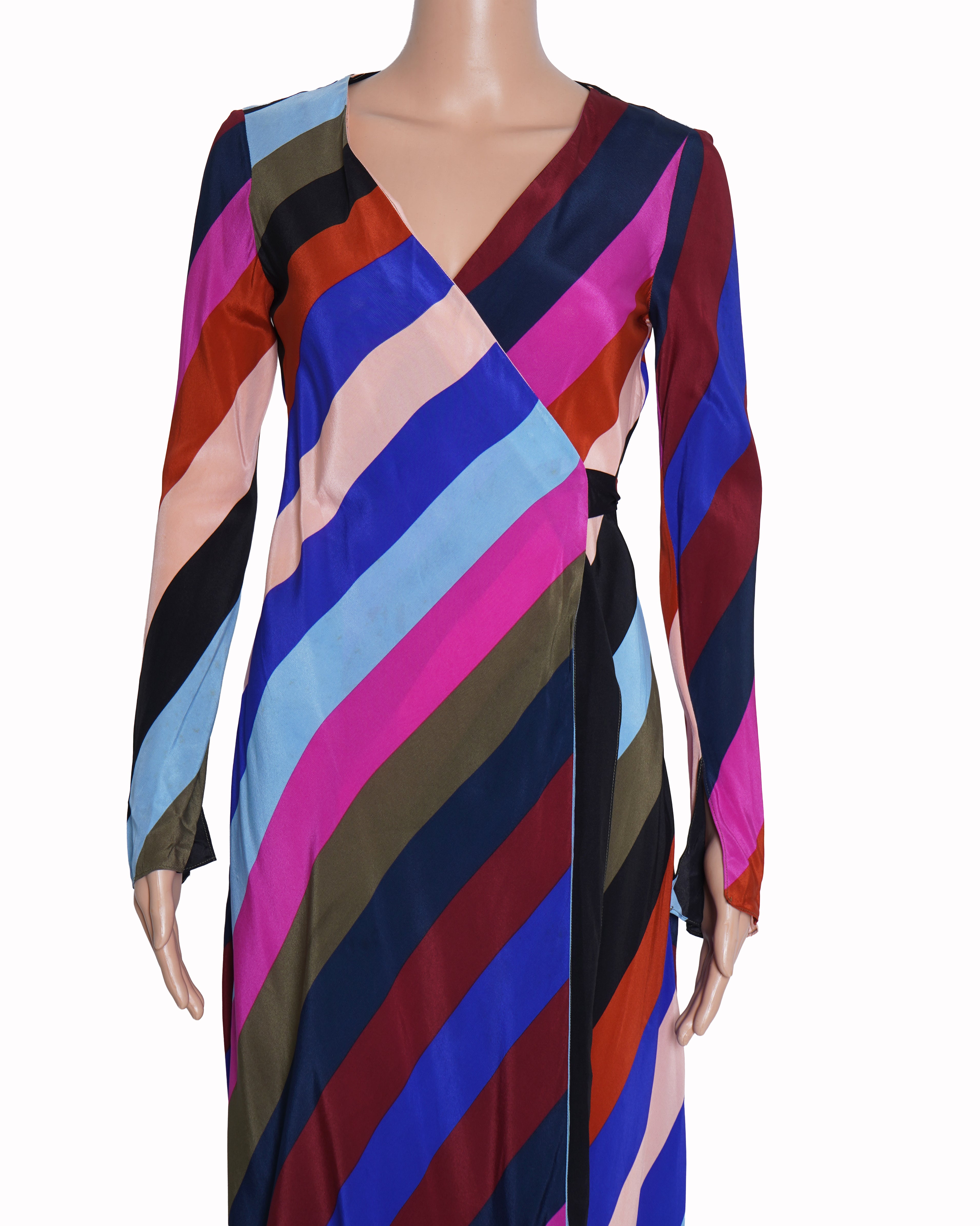 Diane Von Furstenberg multicolor wrap dress