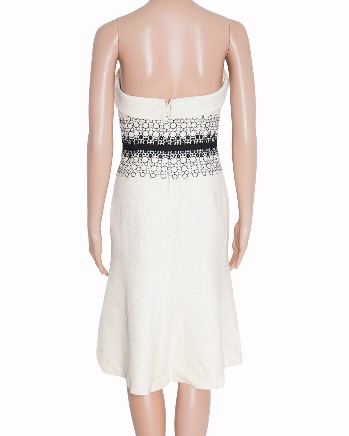 Caroline herrera Graphic Print Linen mini dress