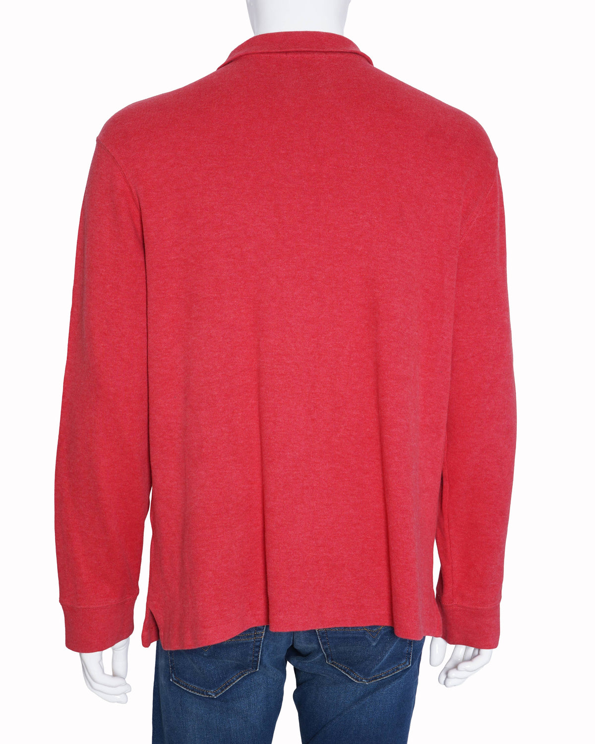 Ralph Lauren red full sleeves zipper polo t shirt