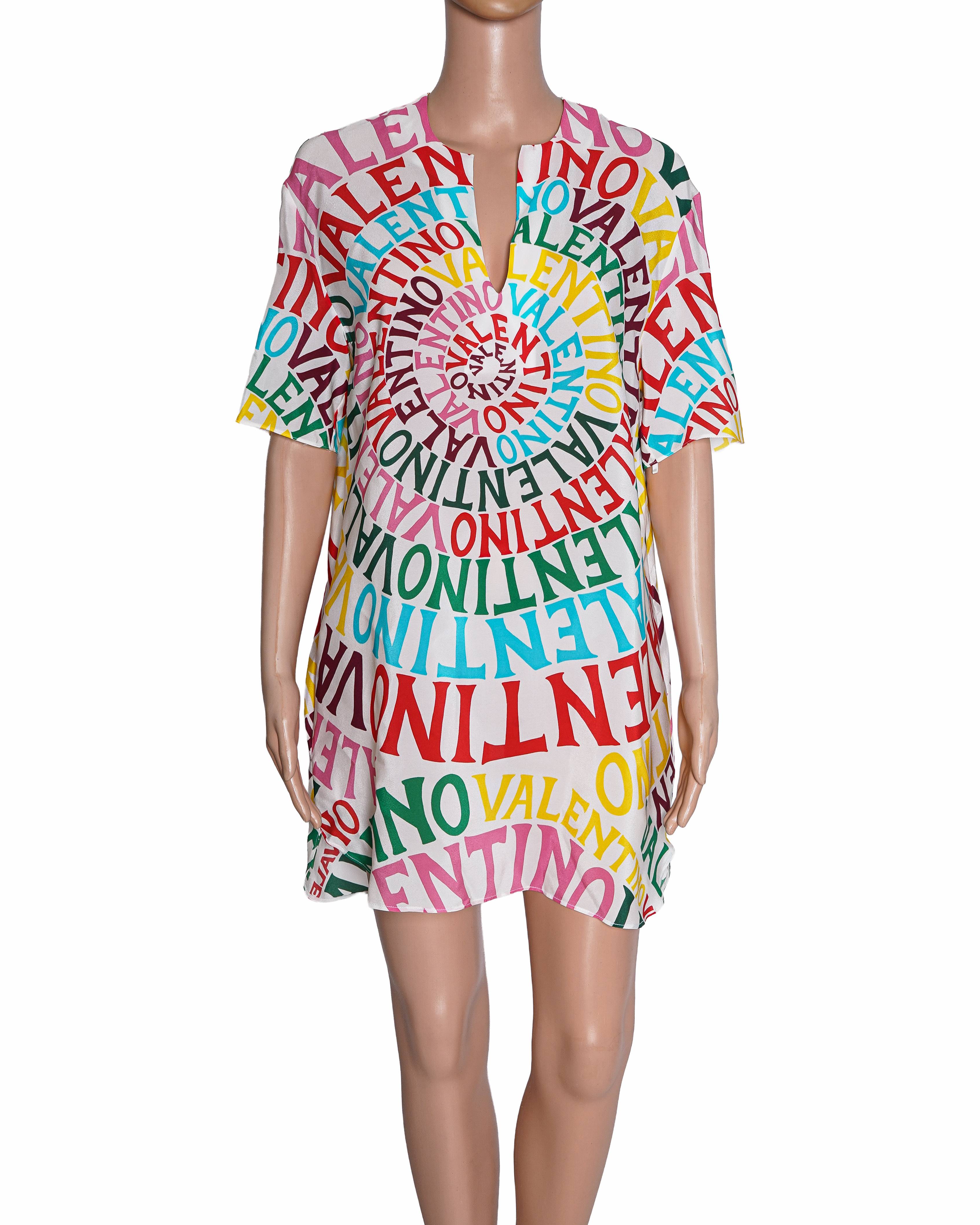 Valentino Loop Crepe de Chine Mini Dress
