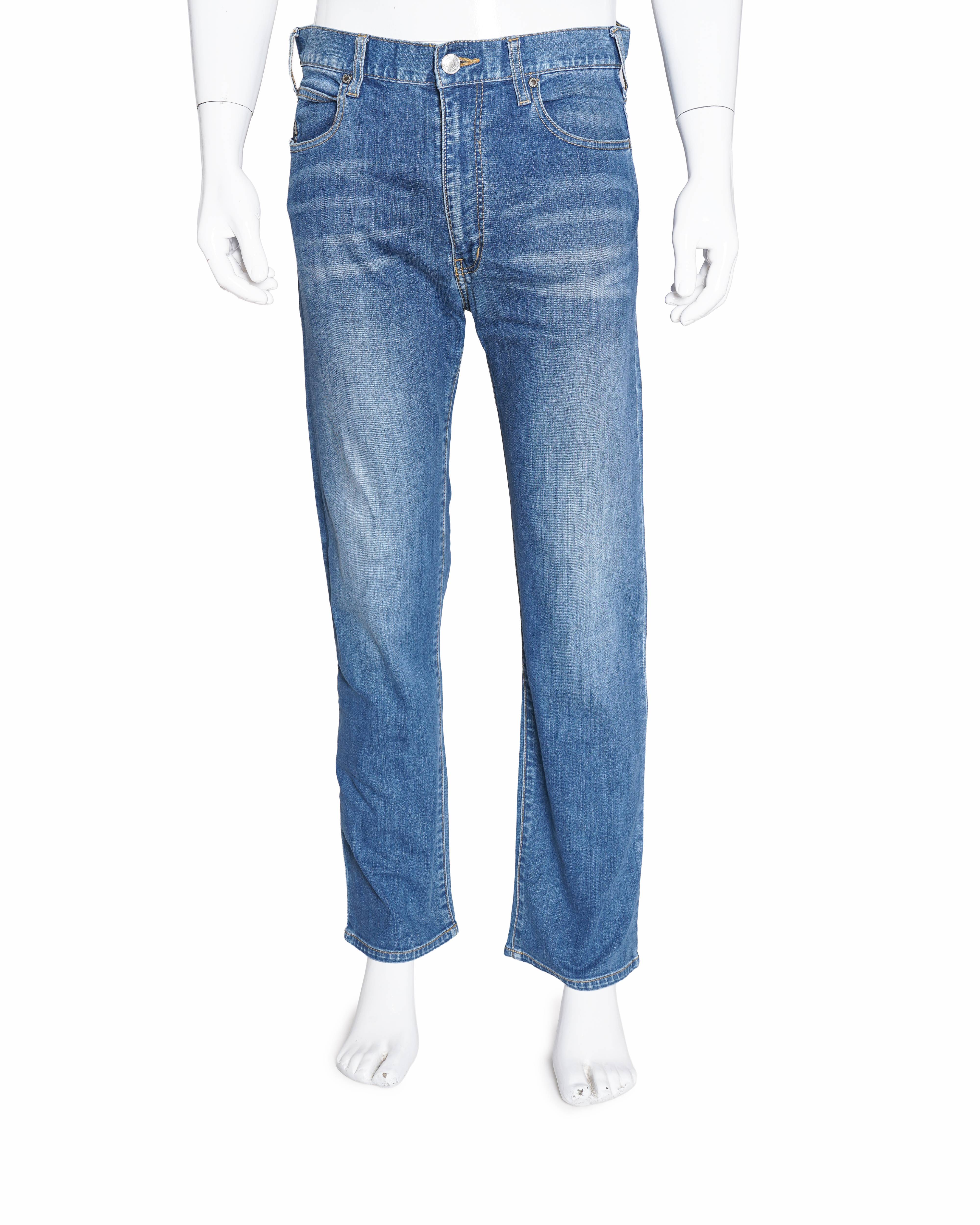 Emporio Armani Men's Straight-Leg Blue Jeans