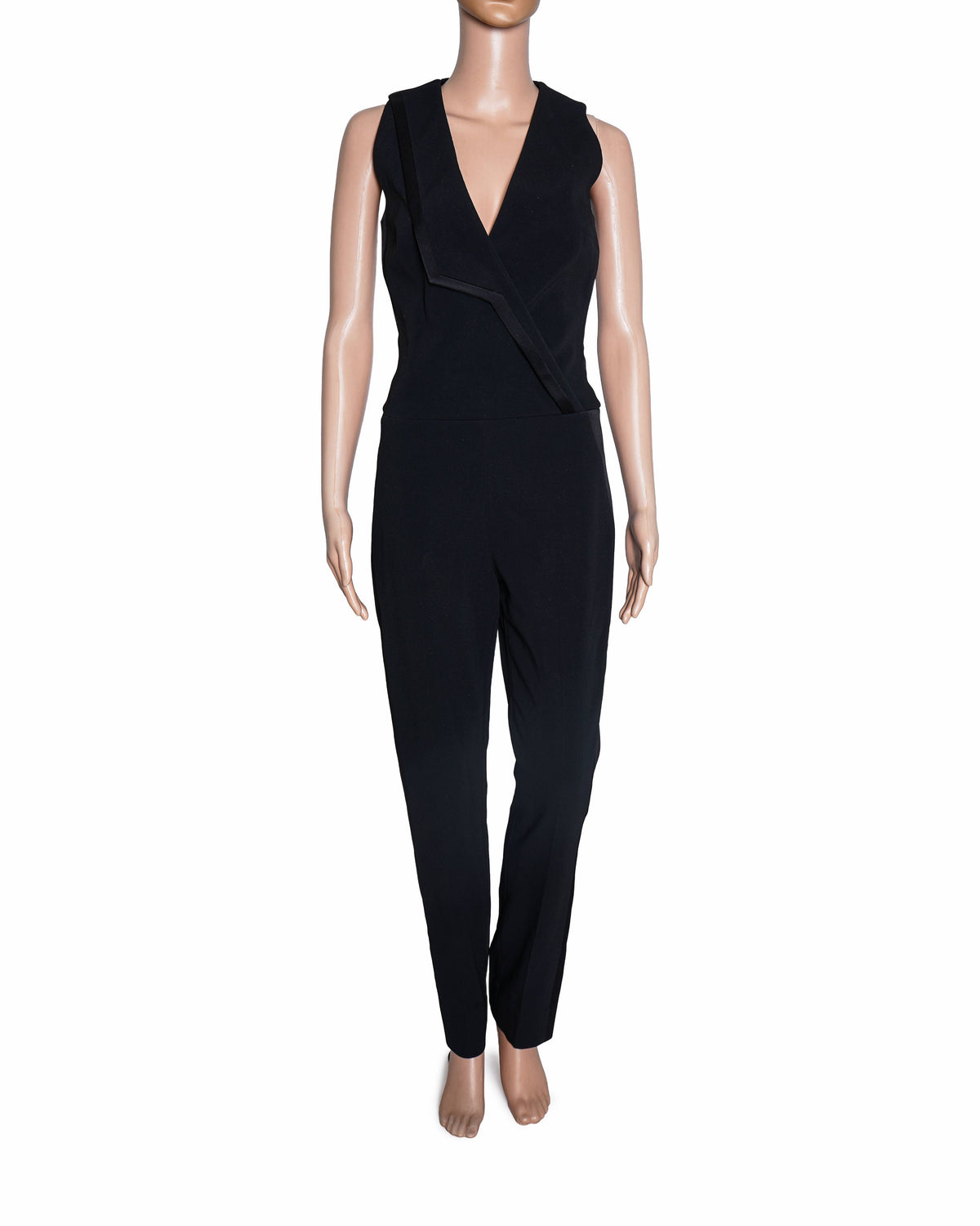 Mugler Tuxedo-Inspired Sleeveless Jumpsuit