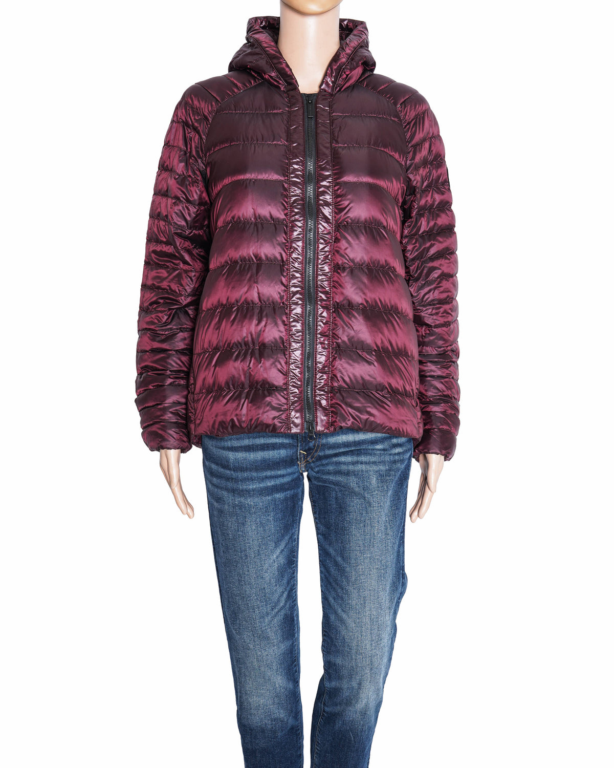 Canada Goose Metallic Purple Hooded Puffer Jacket