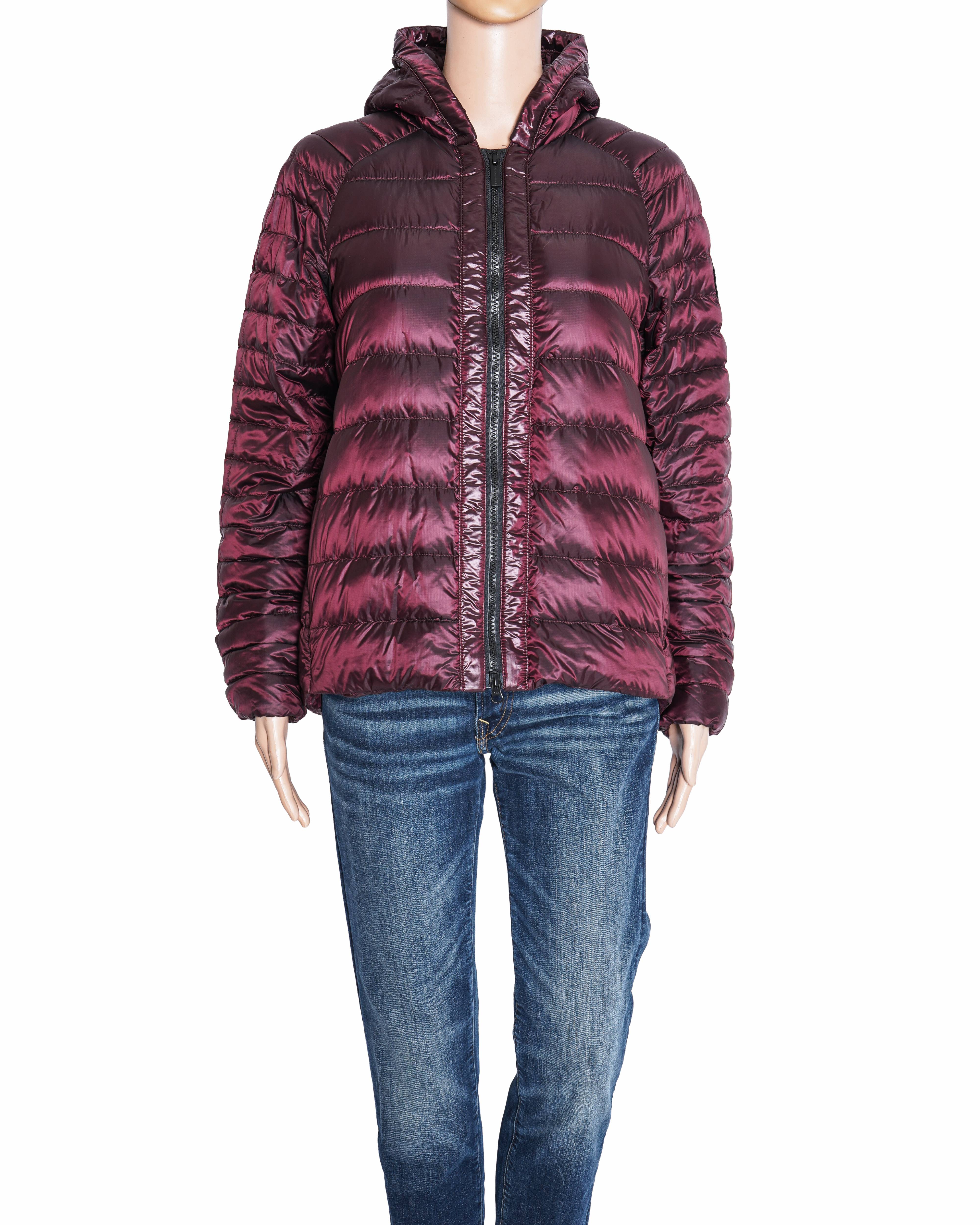 Canada Goose Metallic Purple Hooded Puffer Jacket