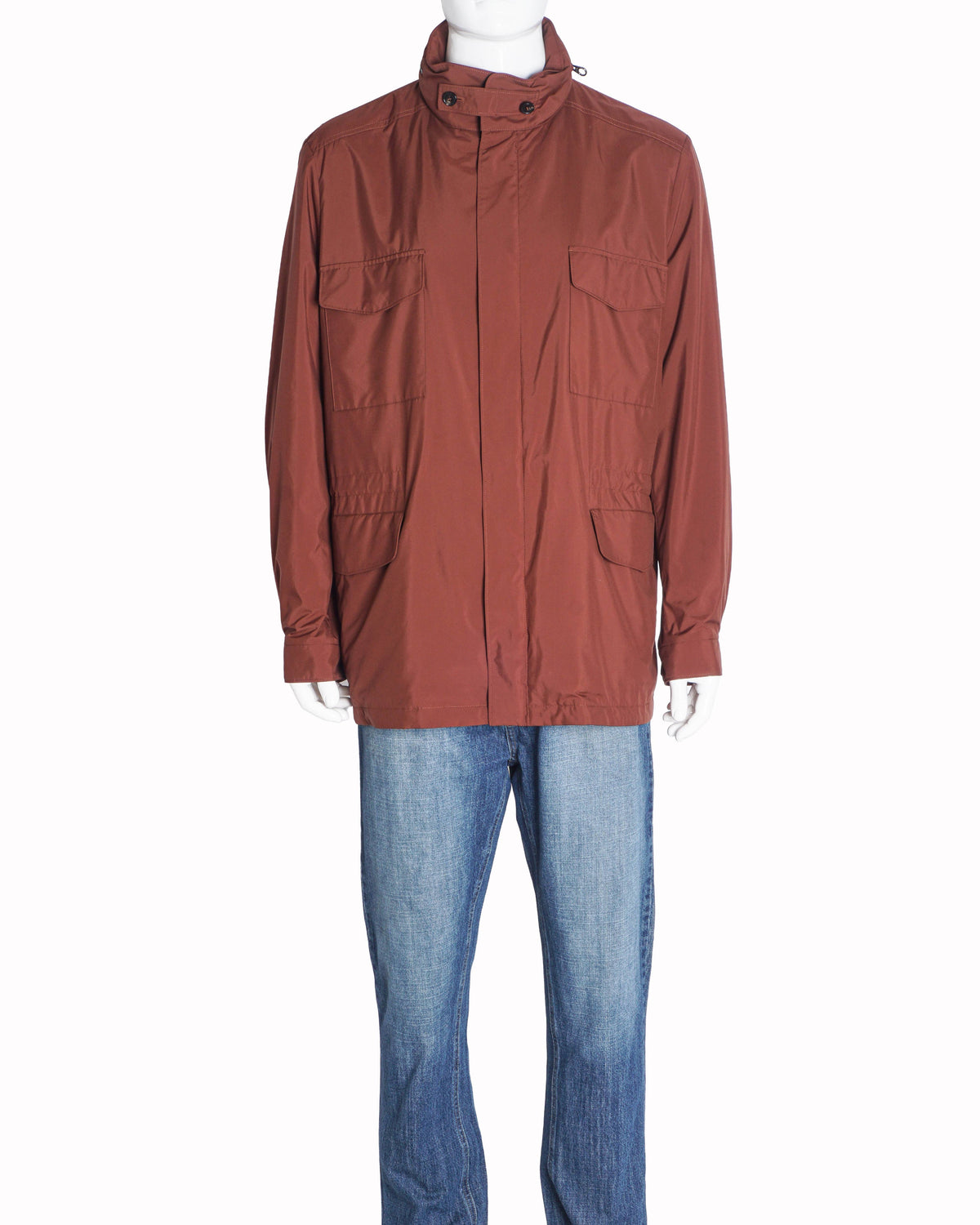 Loro Piana Rust Orange Windmate Traveller Jacket