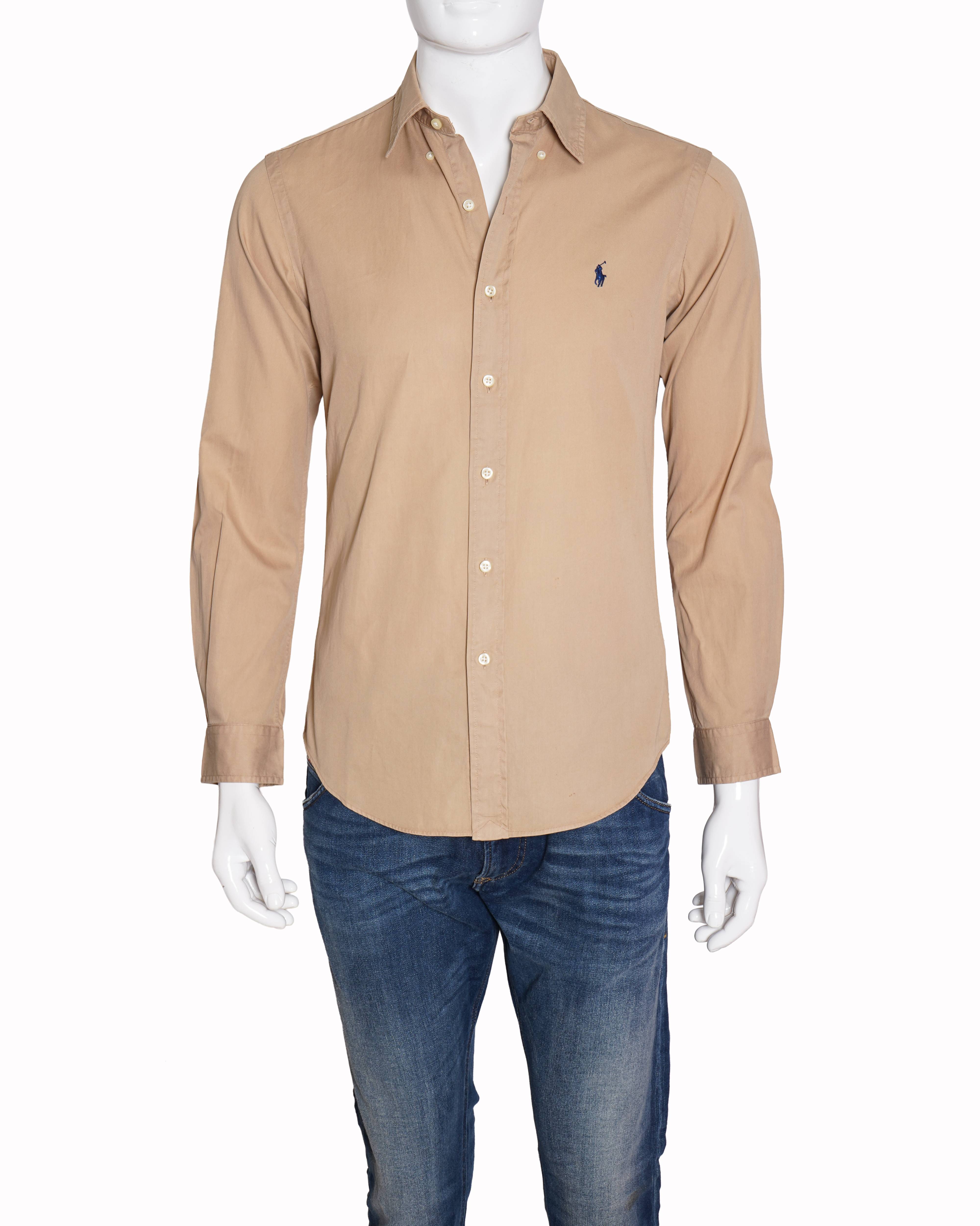 Ralph Lauren beige full sleeves shirt