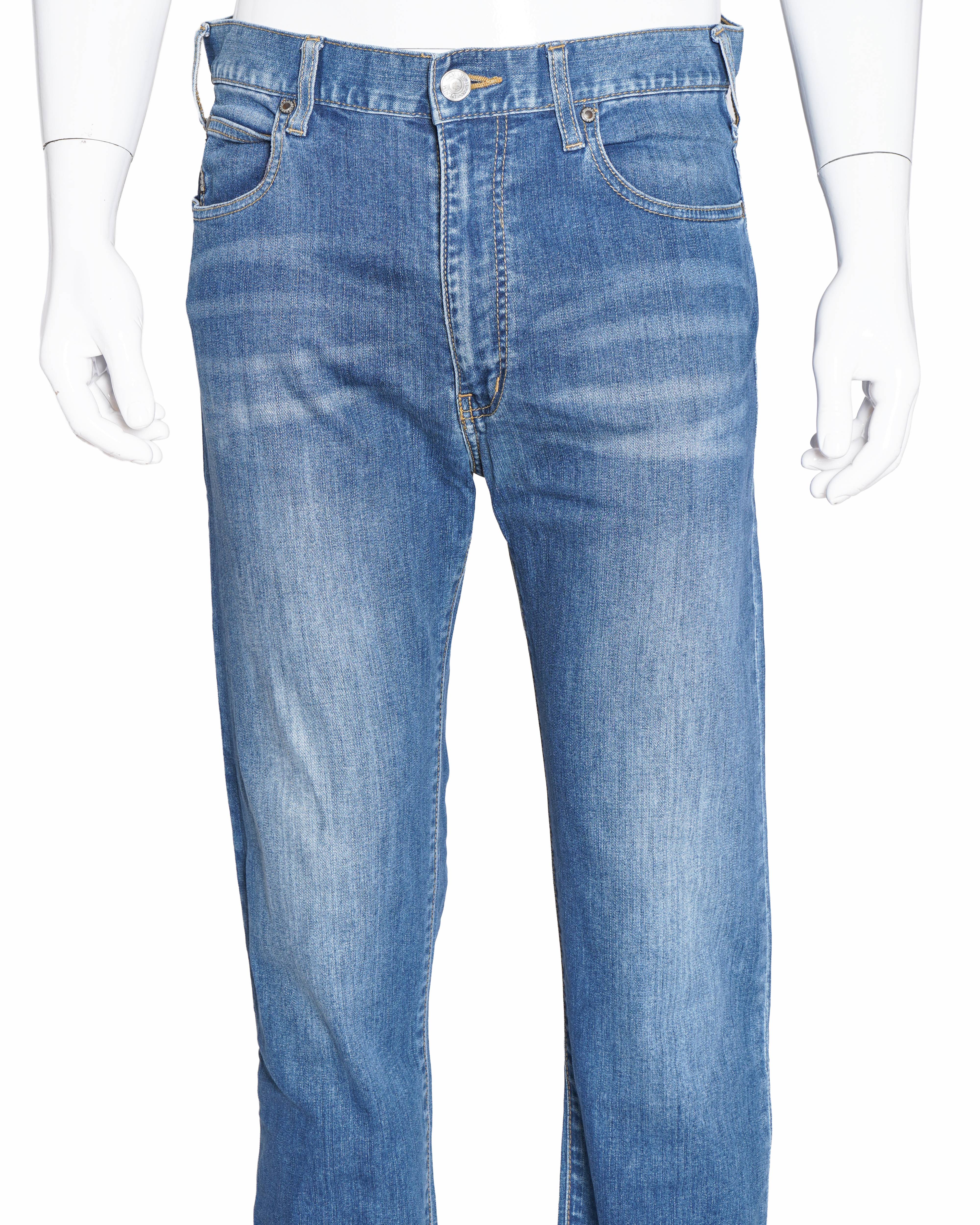 Emporio Armani Men's Straight-Leg Blue Jeans
