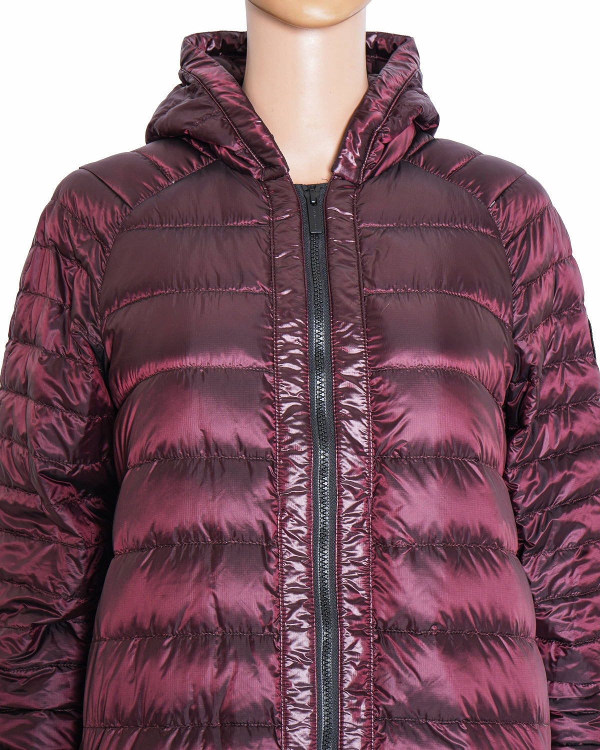 Canada Goose Metallic Purple Hooded Puffer Jacket