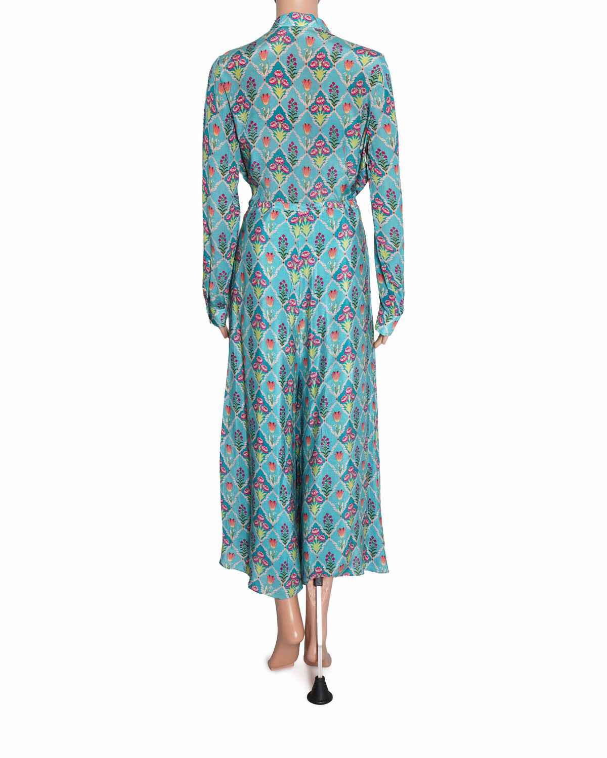 Siddhartha Bansal Blue V Neck Floral Print Jumpsuit