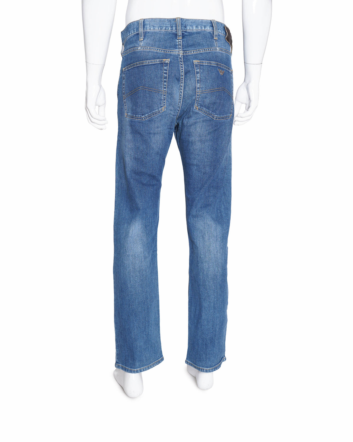 Emporio Armani Men's Straight-Leg Blue Jeans