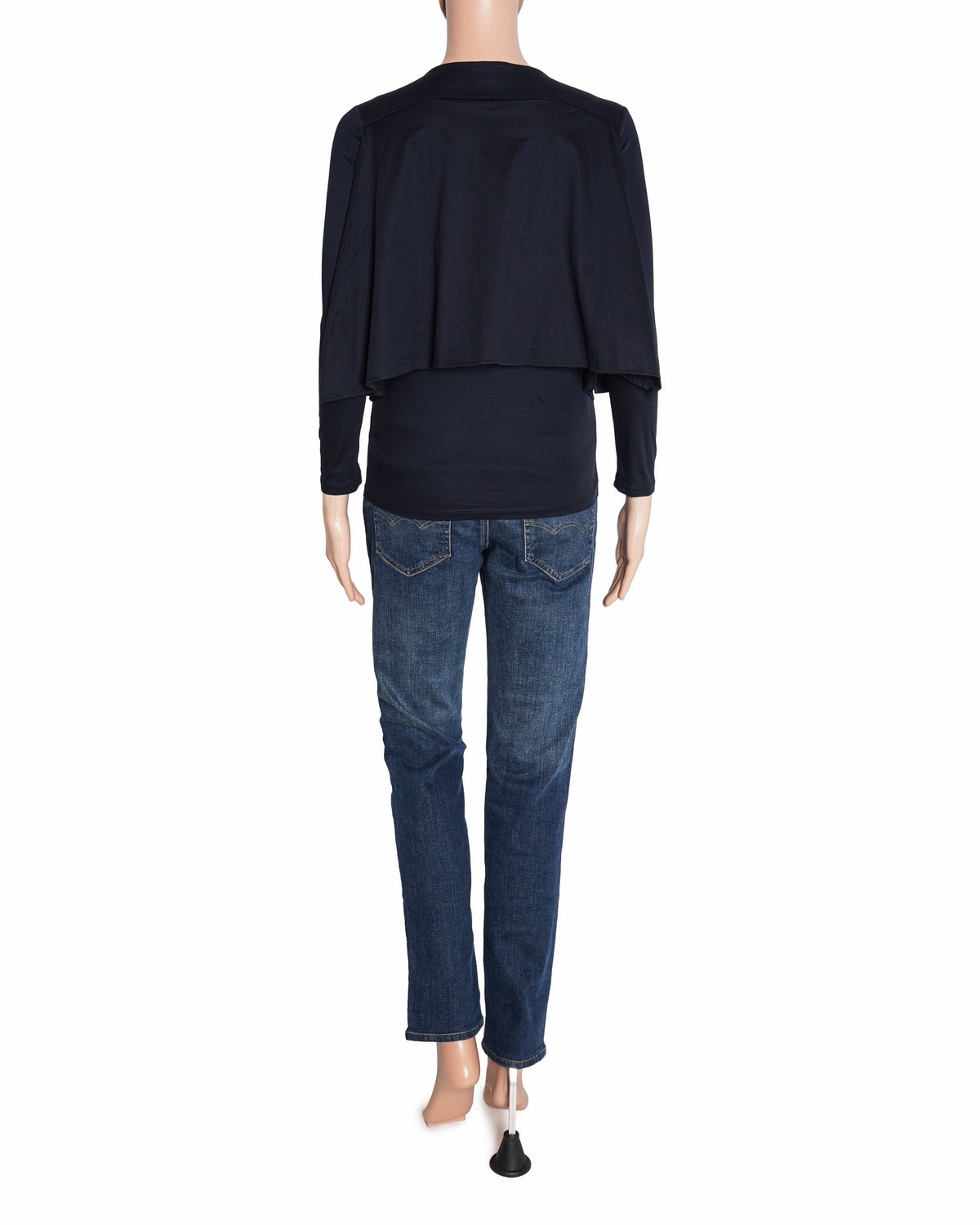 COS Layered Long Sleeve Black T-Shirt