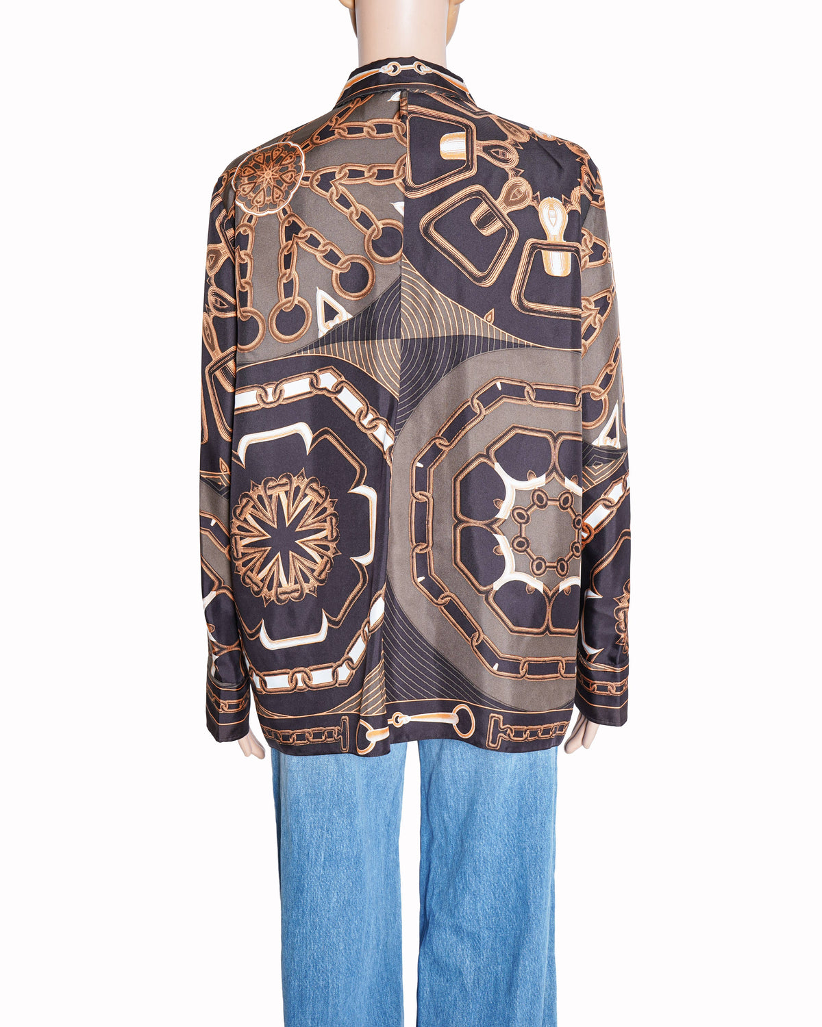 Hermès Paris Printed Button Down Shirt