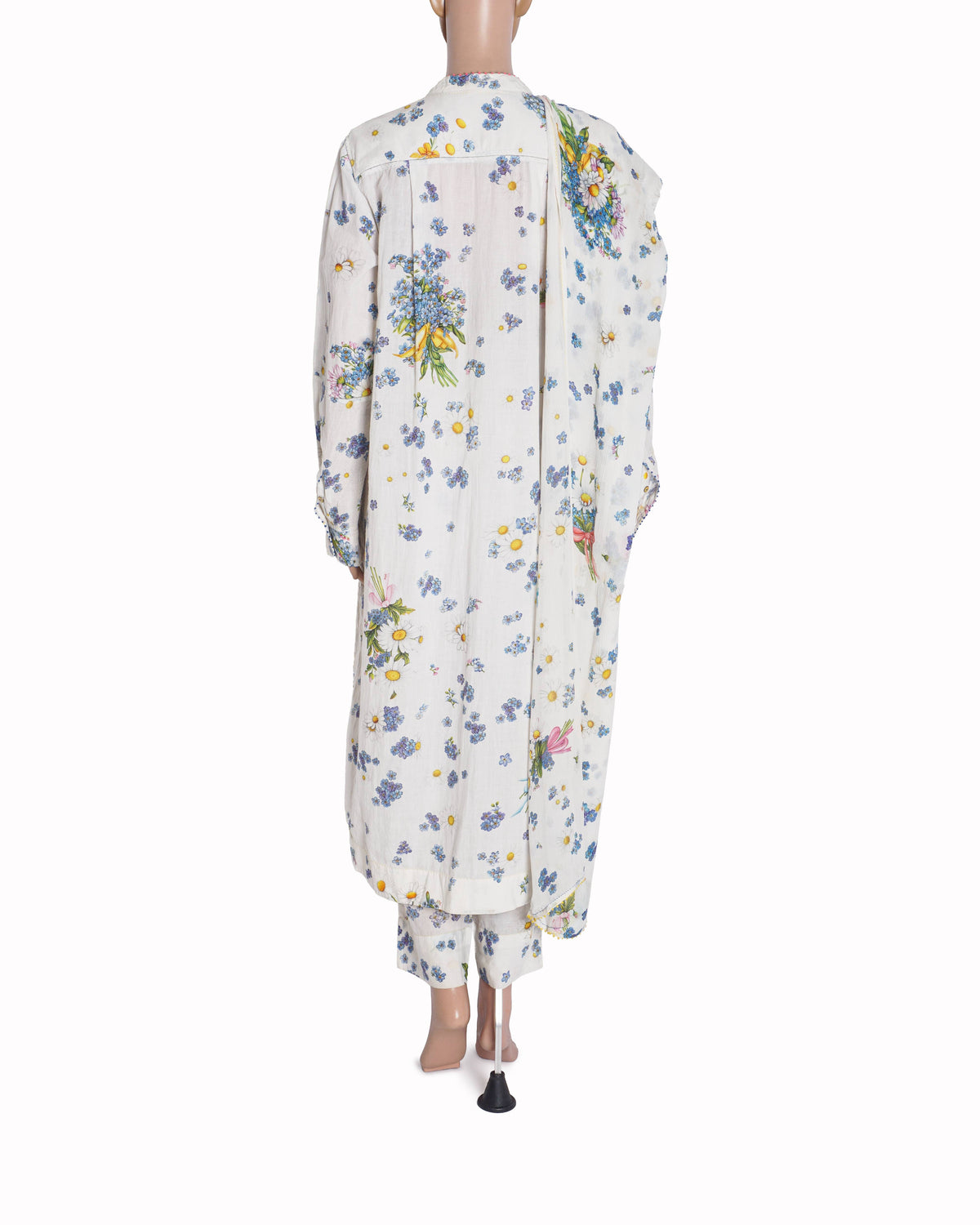 Péro Floral Printed Cotton Tunic Set with Dupatta