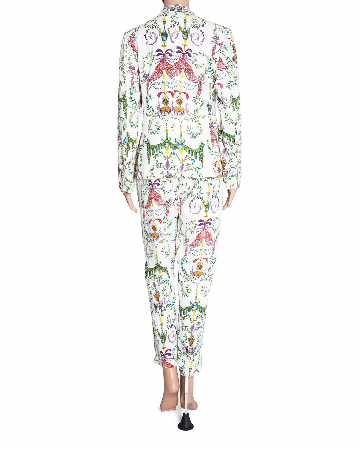 Idli By Thierry Journo Printed Set Of 2 Women's Peak Collar Suit Set