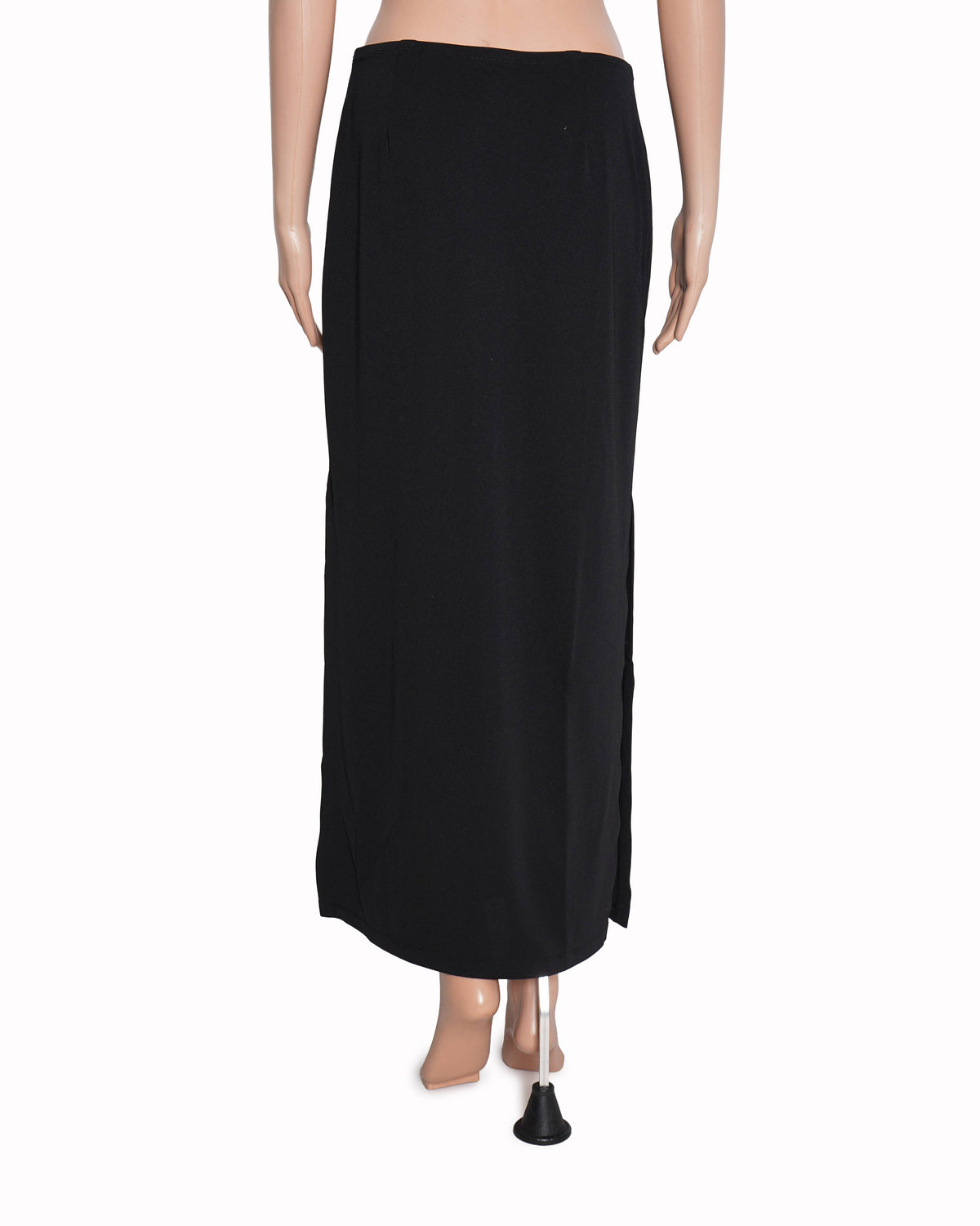 Ann Taylor Black Straight-Cut Skirt with Side Slit