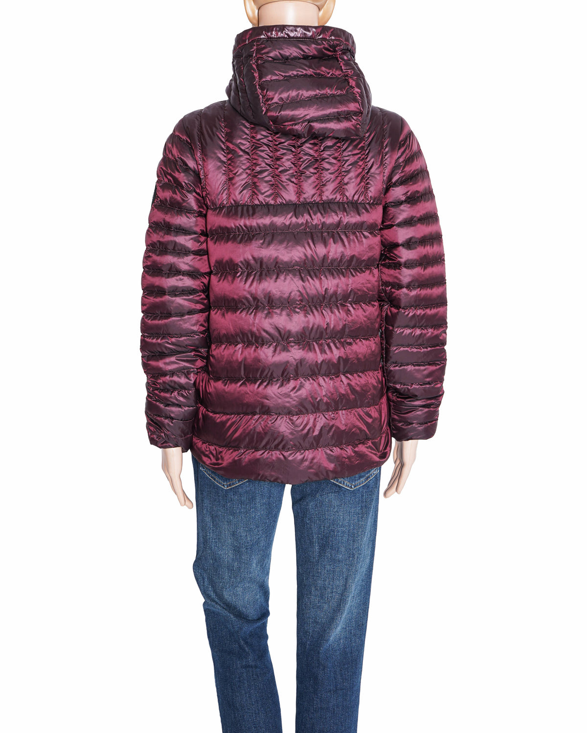 Canada Goose Metallic Purple Hooded Puffer Jacket