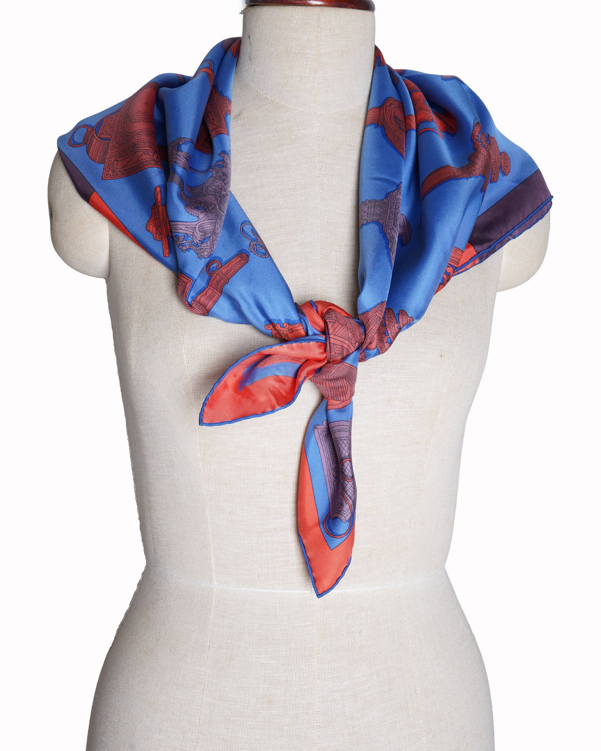 Hermès carres gavroche merveilleuses lanternes silk scarf