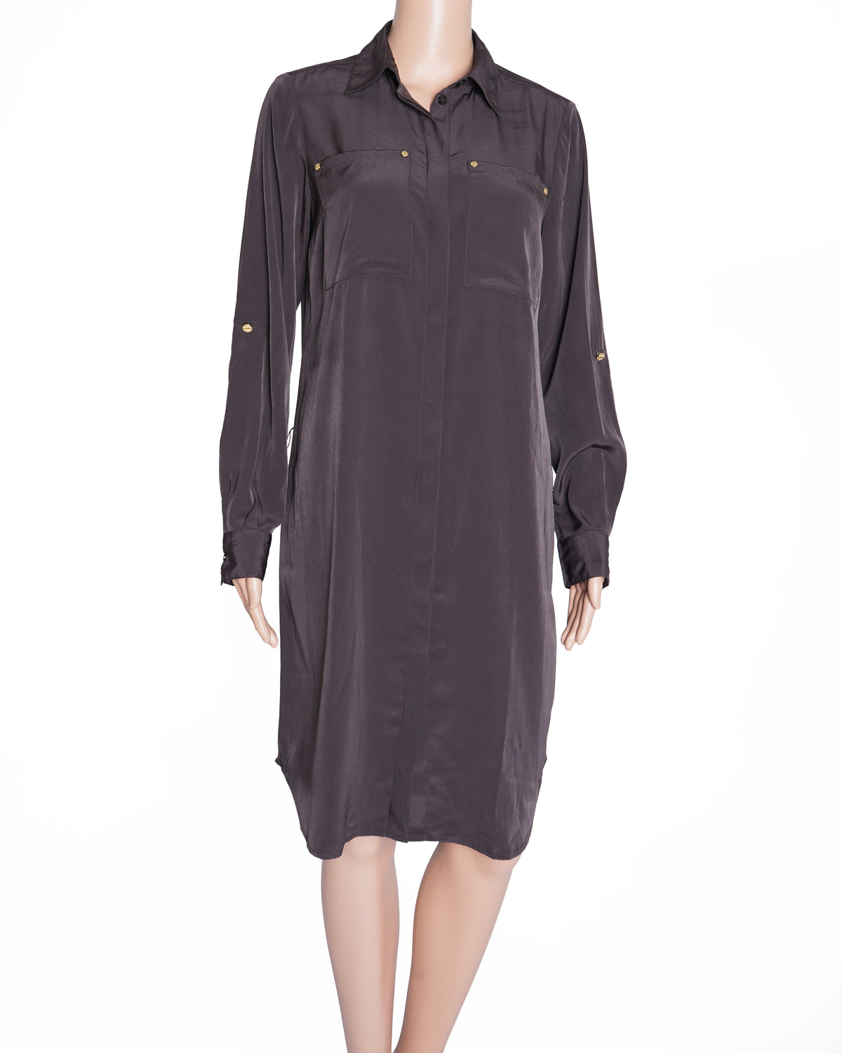 Michael Kors Shirt Dress In Black
