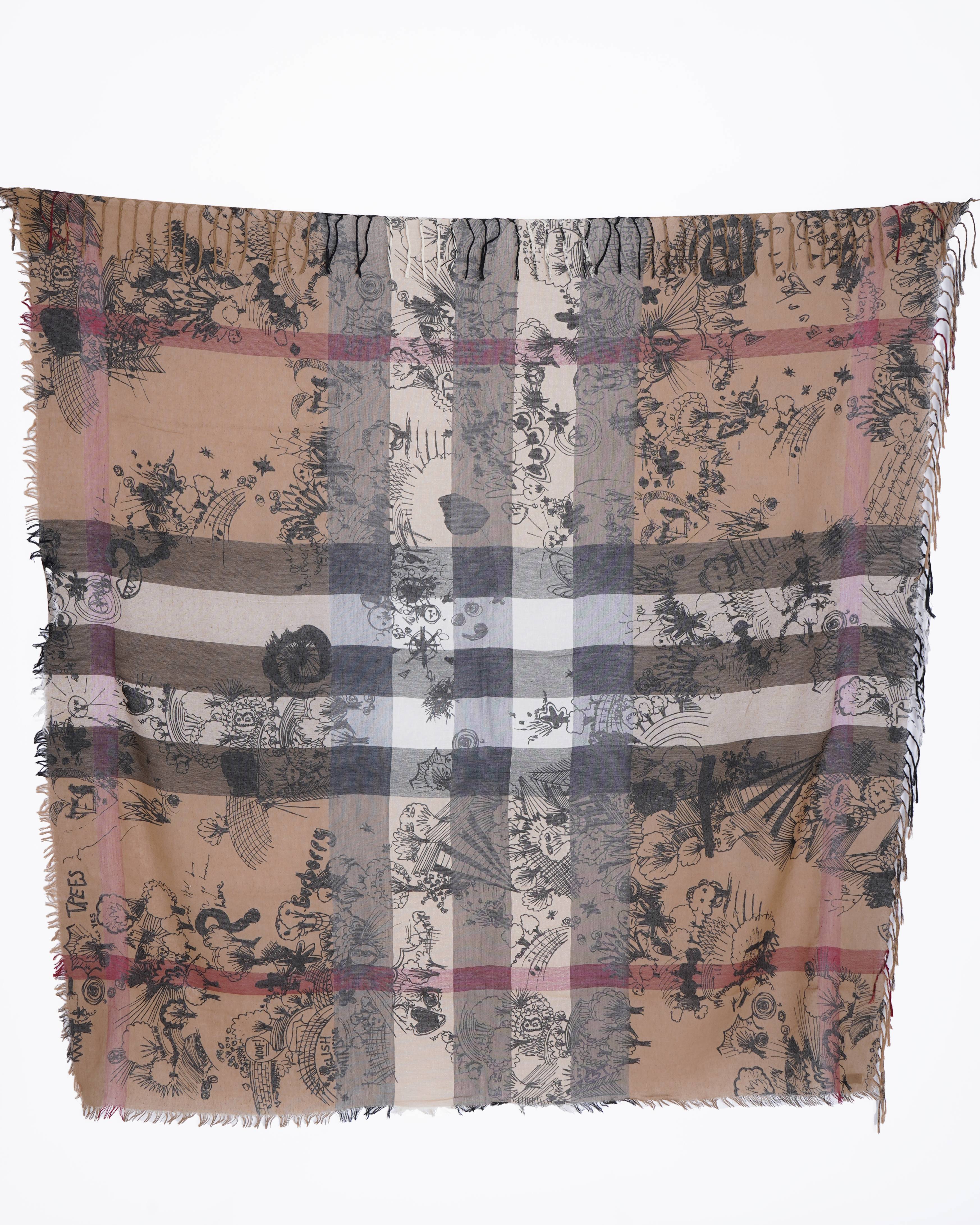 Burberry printed stole