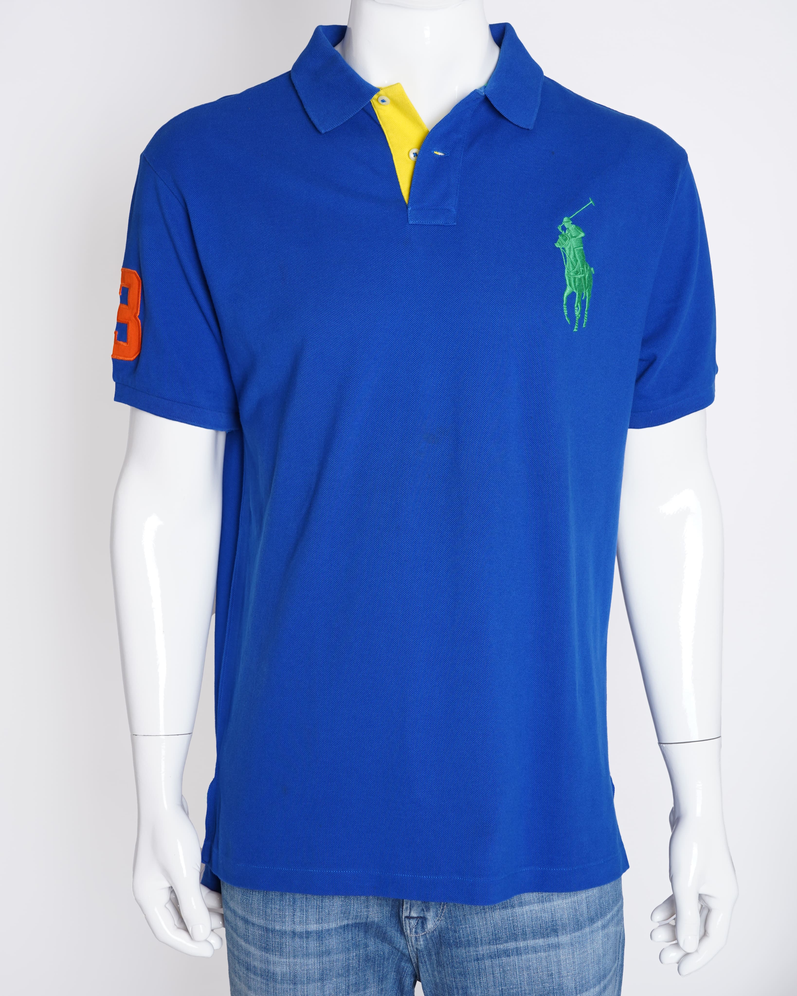 Ralph lauren royal blue half sleeve polo tshirt for men