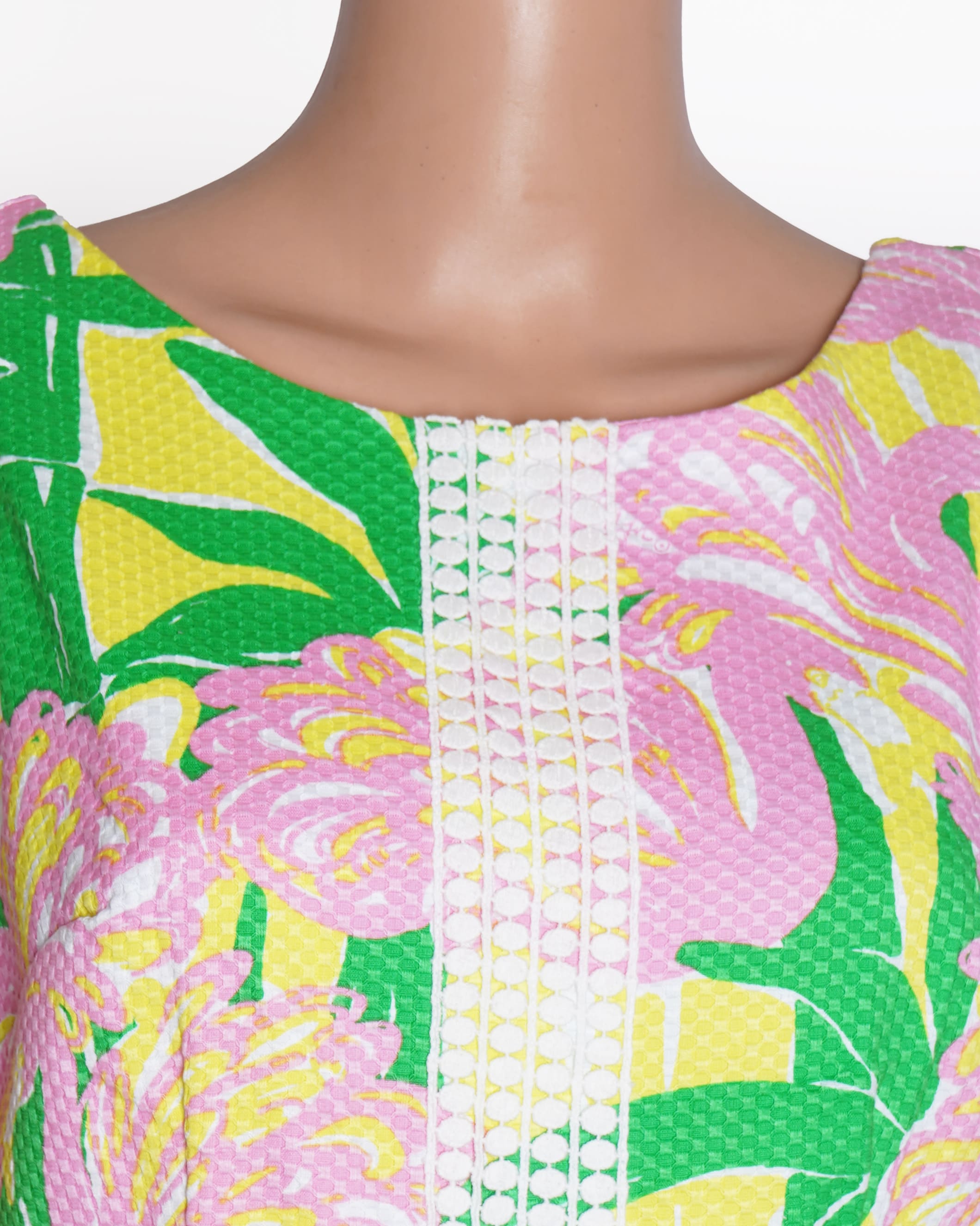 New Lilly pulitzer summer flamingo printed mini dress