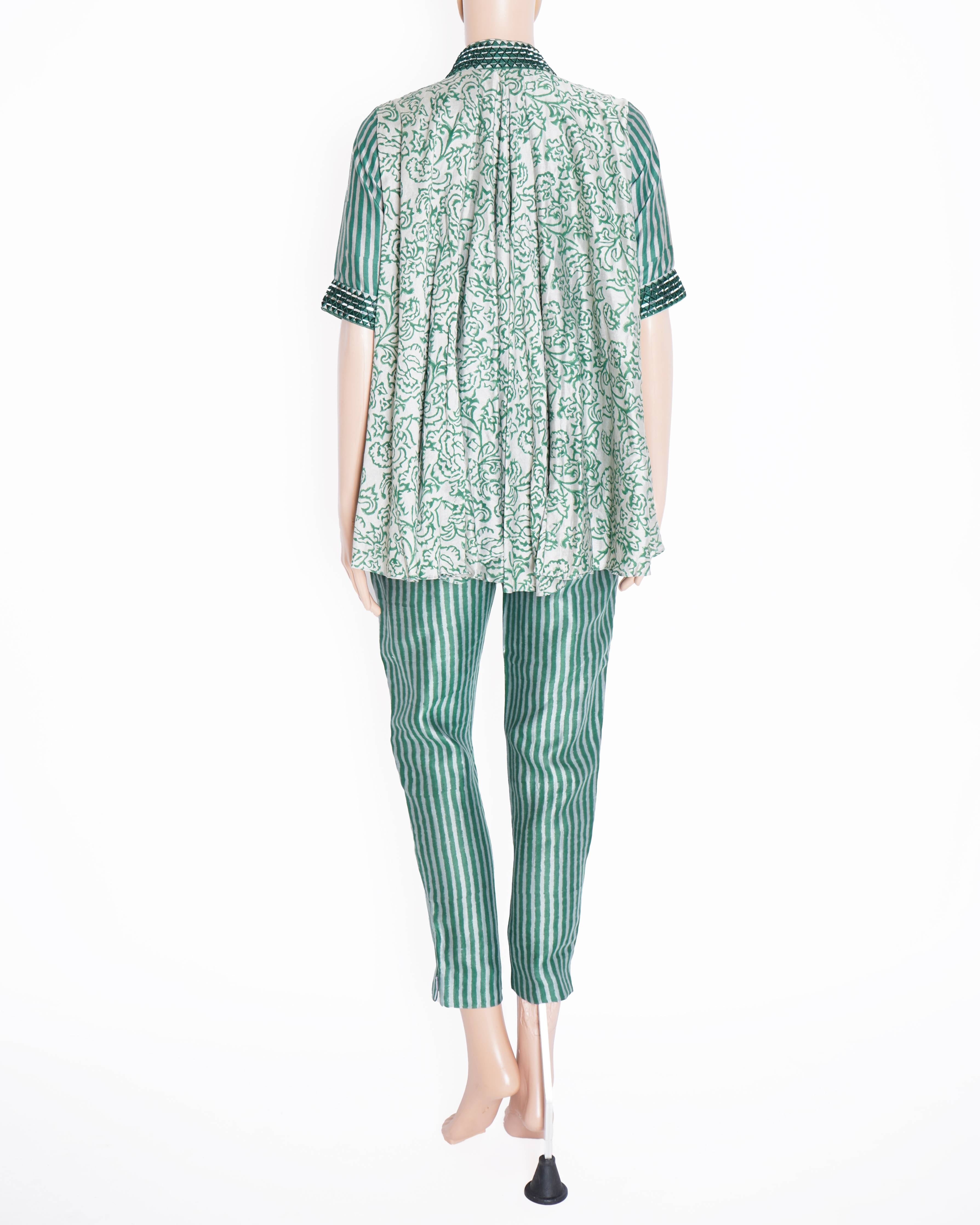 Punit Balana Mirror work printed 2 piece set