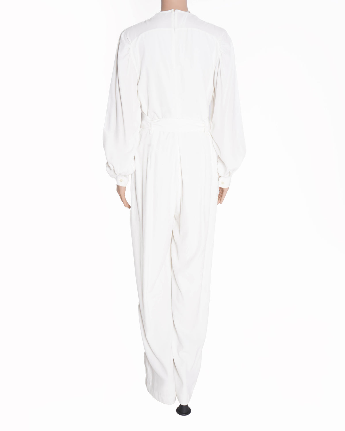 Reiss white belted jumpsuit