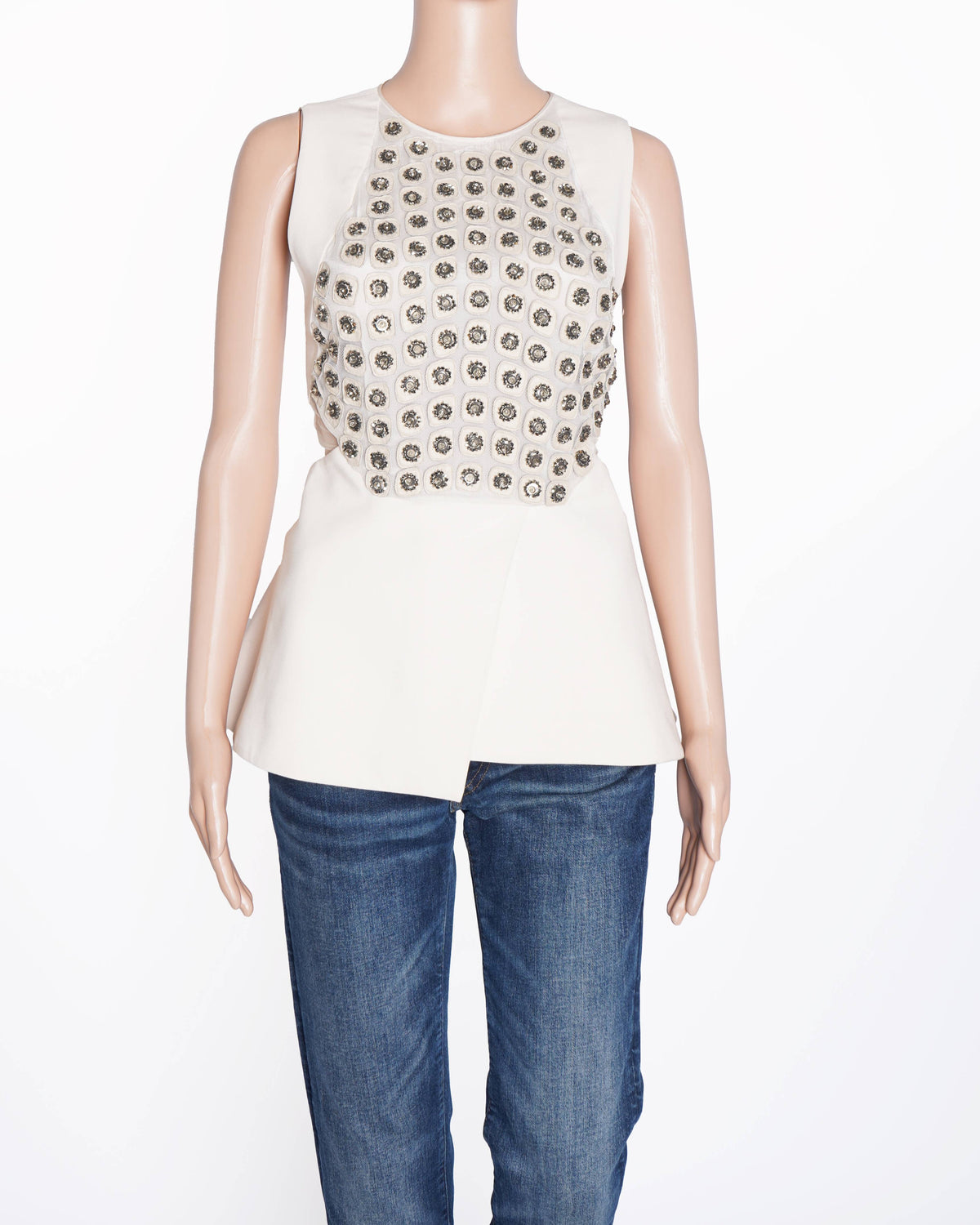 Rohit Gandhi & Rahul Khanna Beige embroidered top