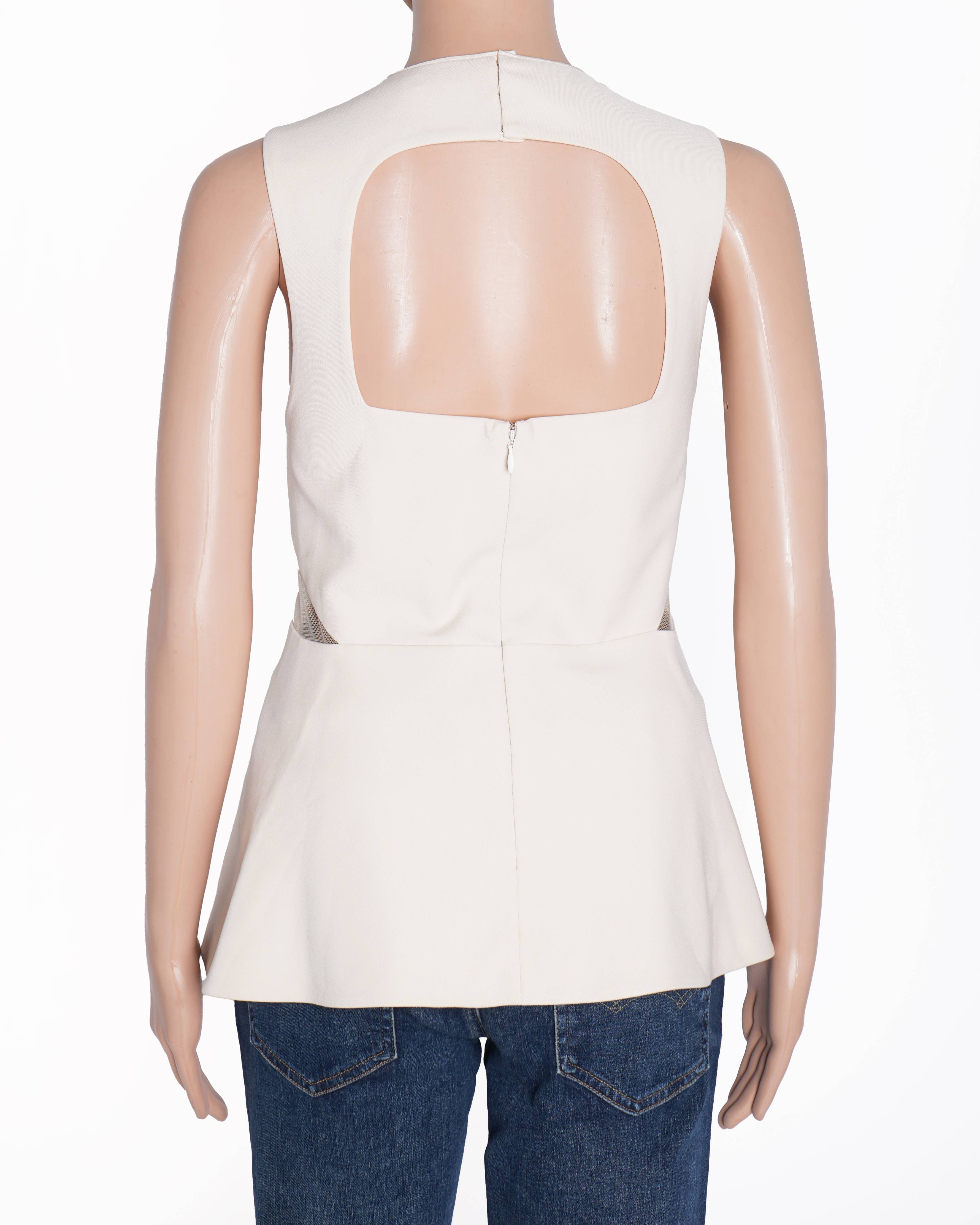 Rohit Gandhi & Rahul Khanna Beige embroidered top