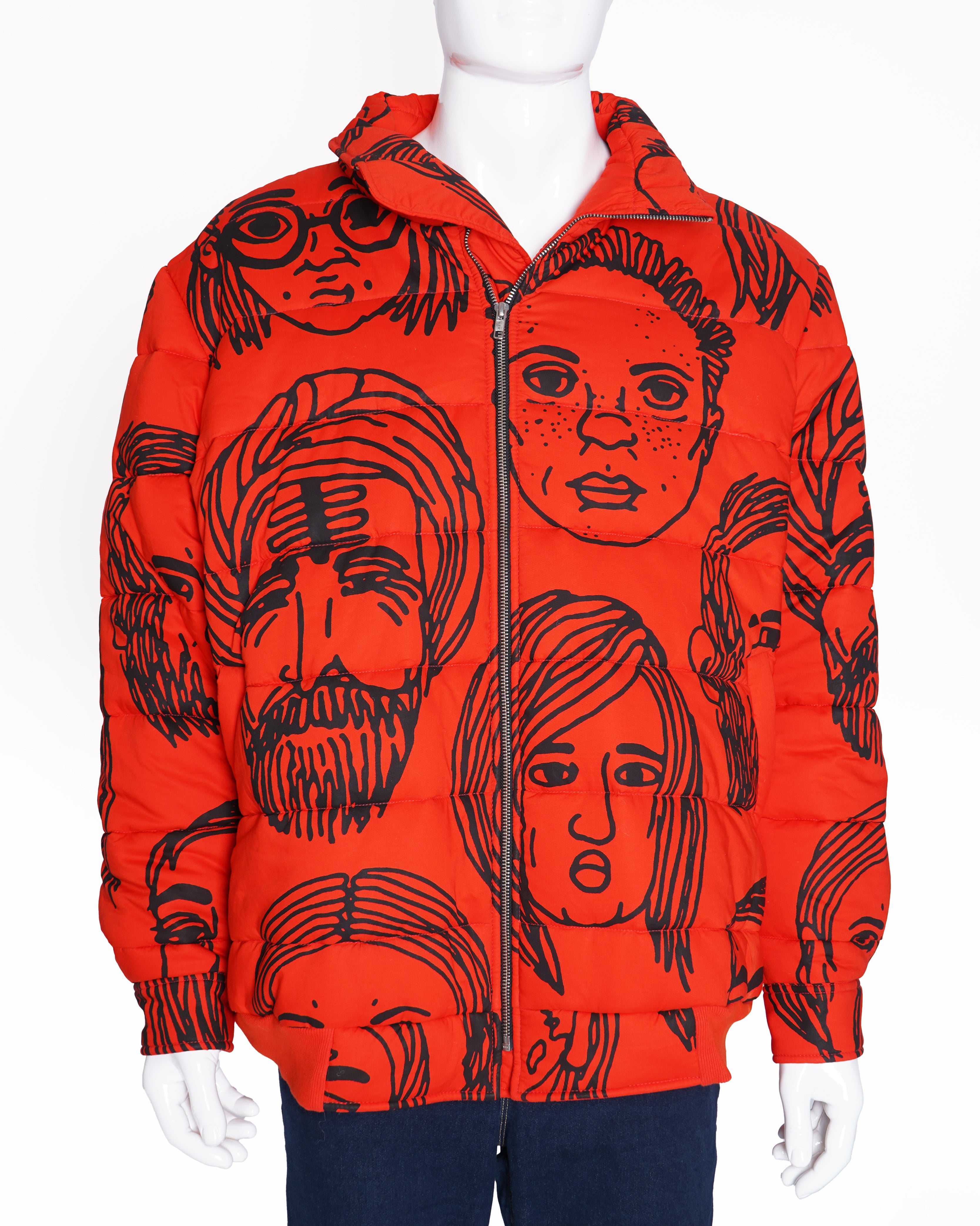 Huemn Diversity
Printed puffer jacket In Red
(Unisex)