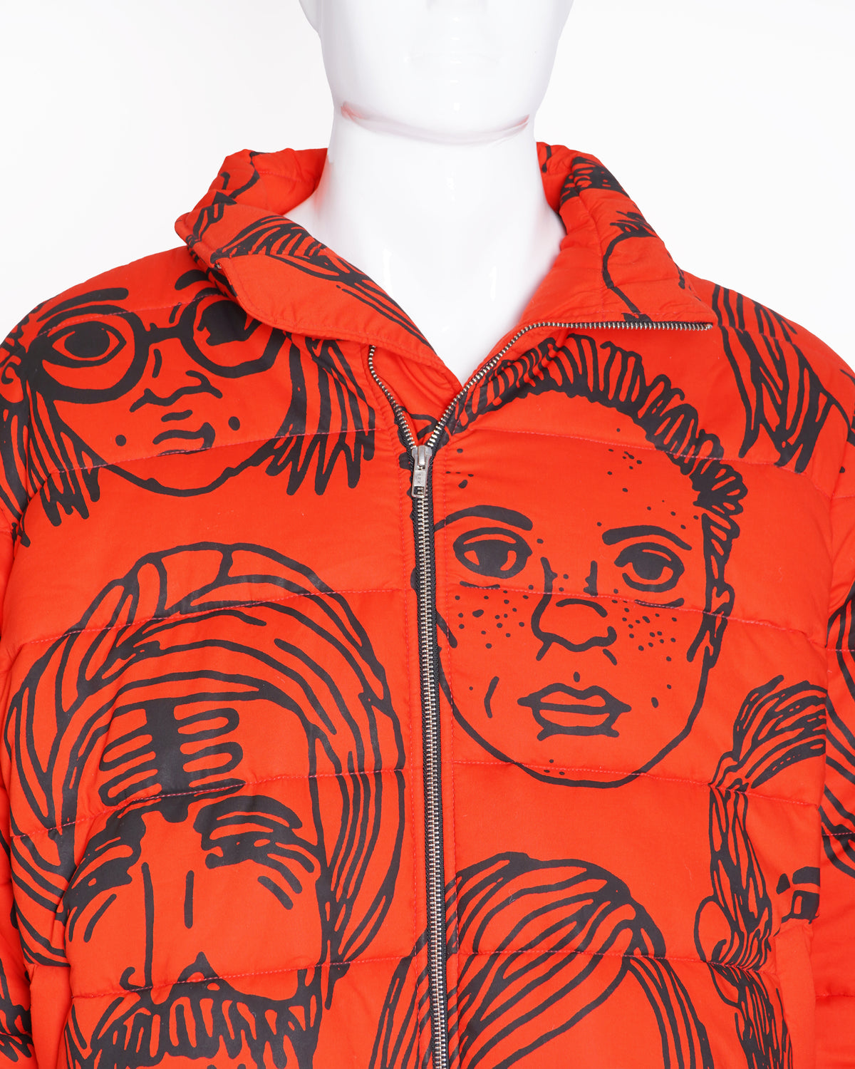 Huemn Diversity
Printed puffer jacket In Red
(Unisex)