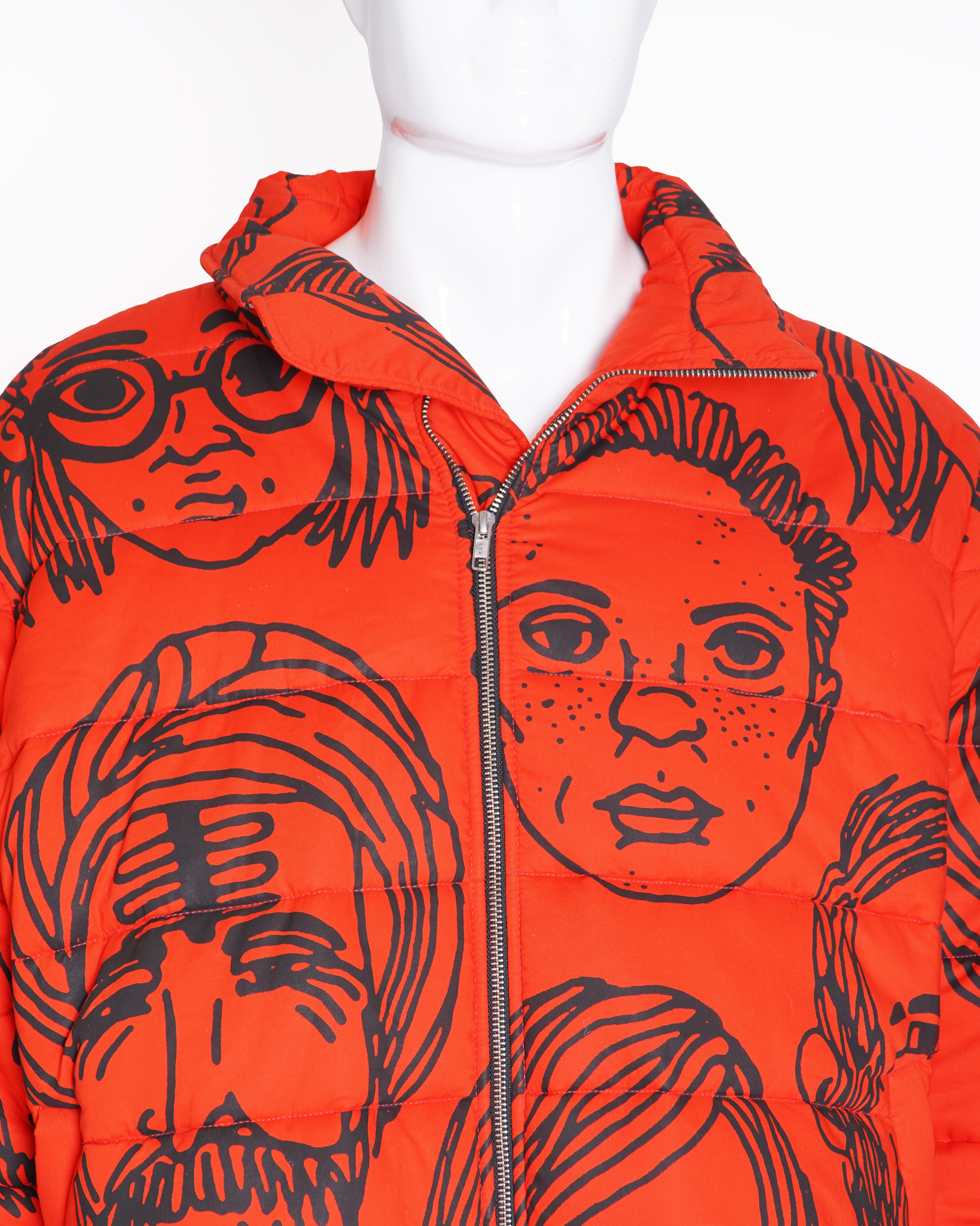 Huemn Diversity
Printed puffer jacket In Red
(Unisex)