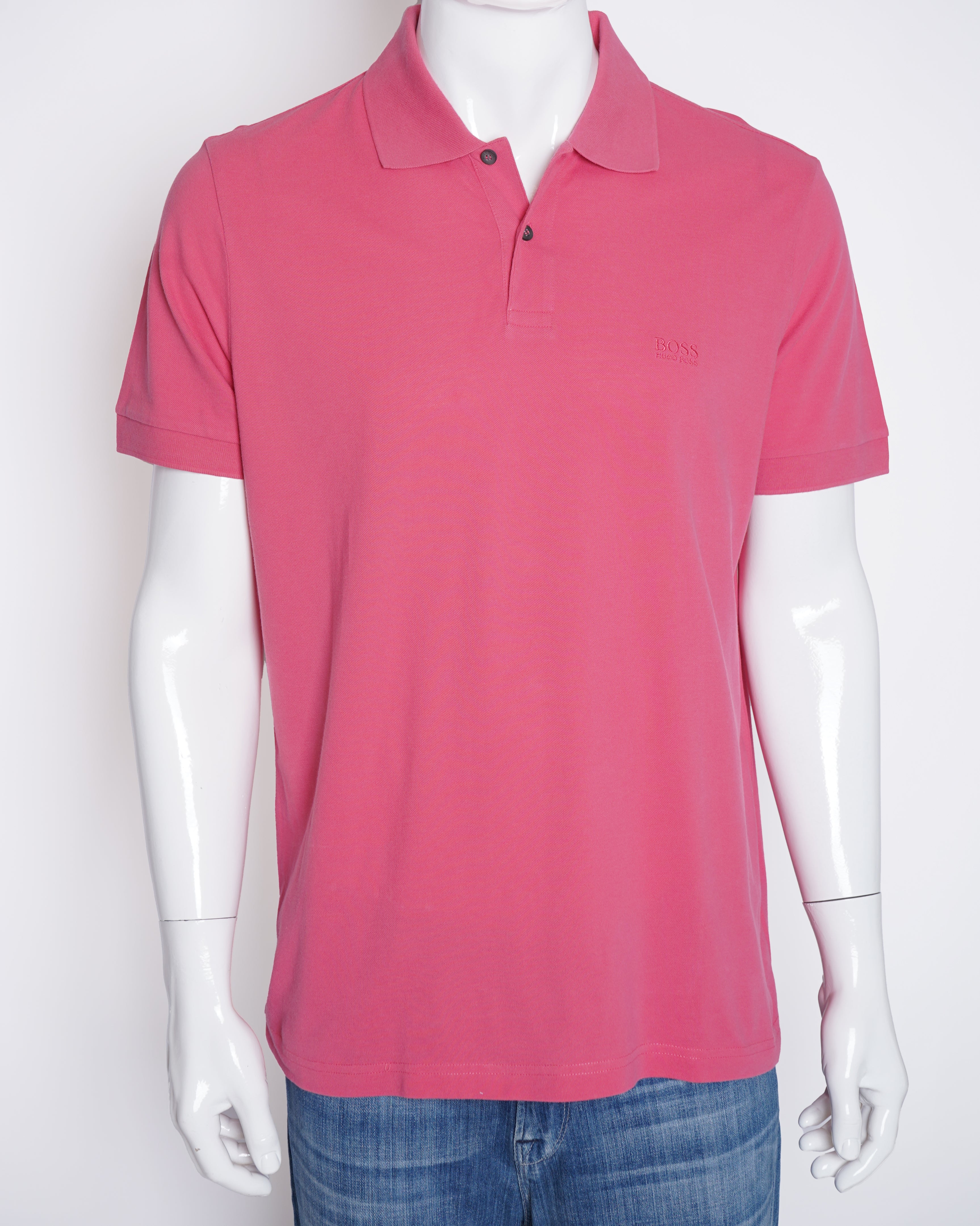 Hugo Boss Polo Men's Tshirt In Pink