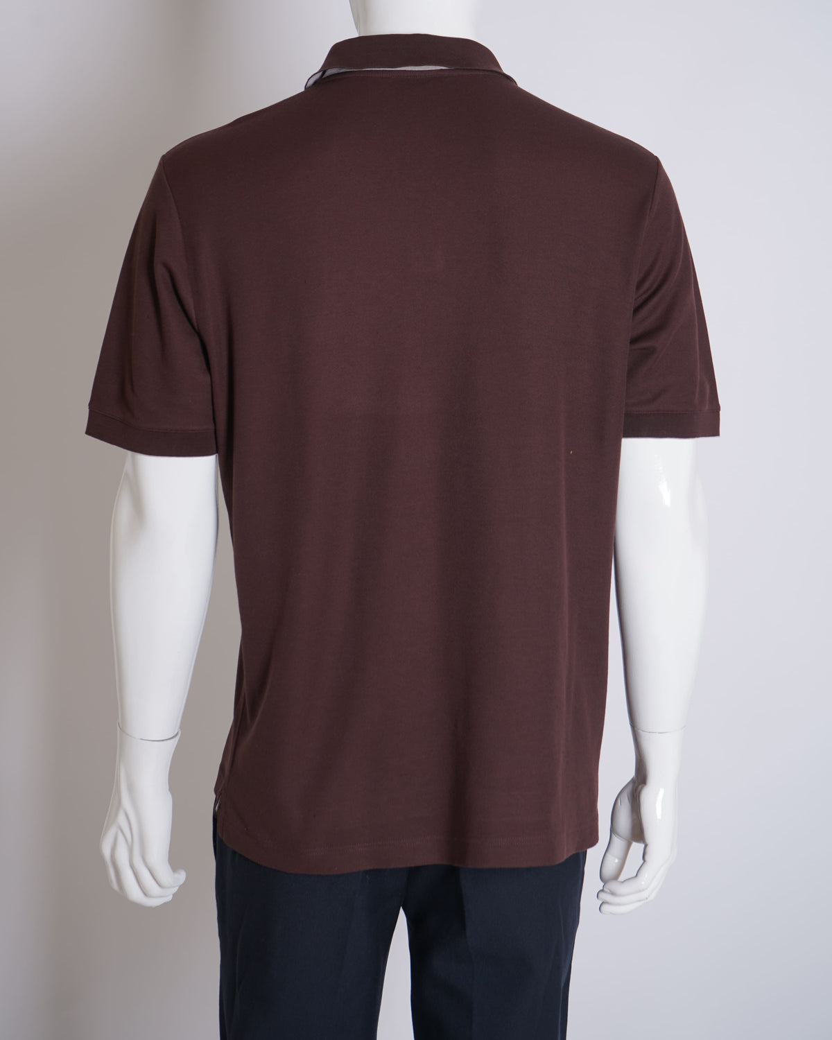 Hermes men's brown polo T shirt