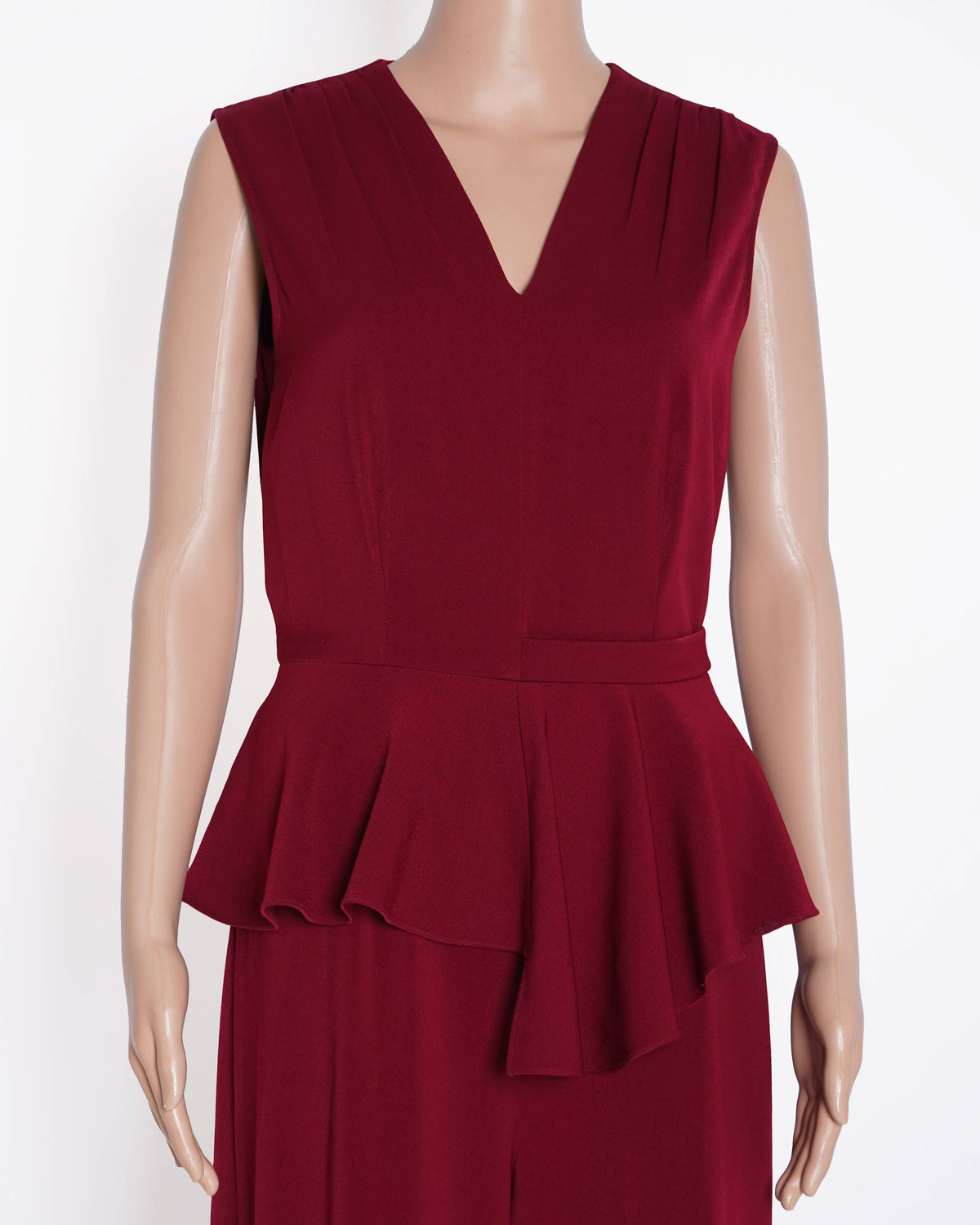 Swatee Singh Maroon V-neck Jumpsuit
