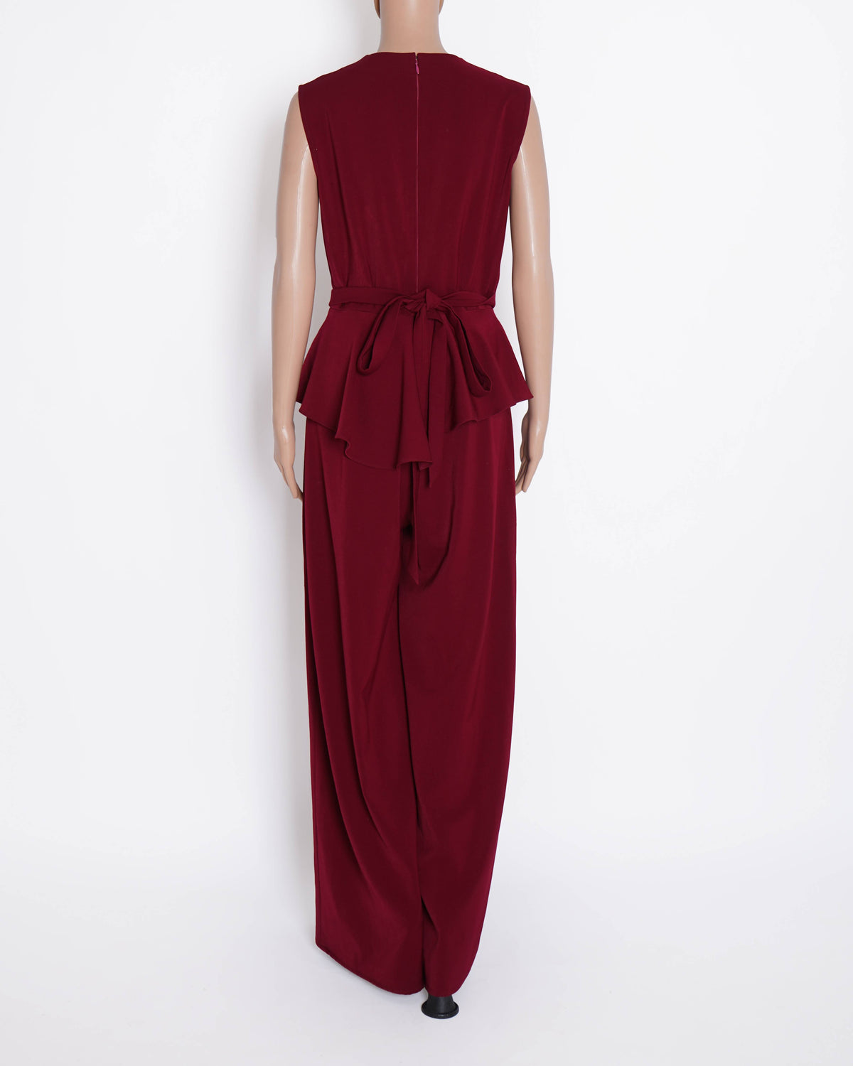 Swatee Singh Maroon V-neck Jumpsuit