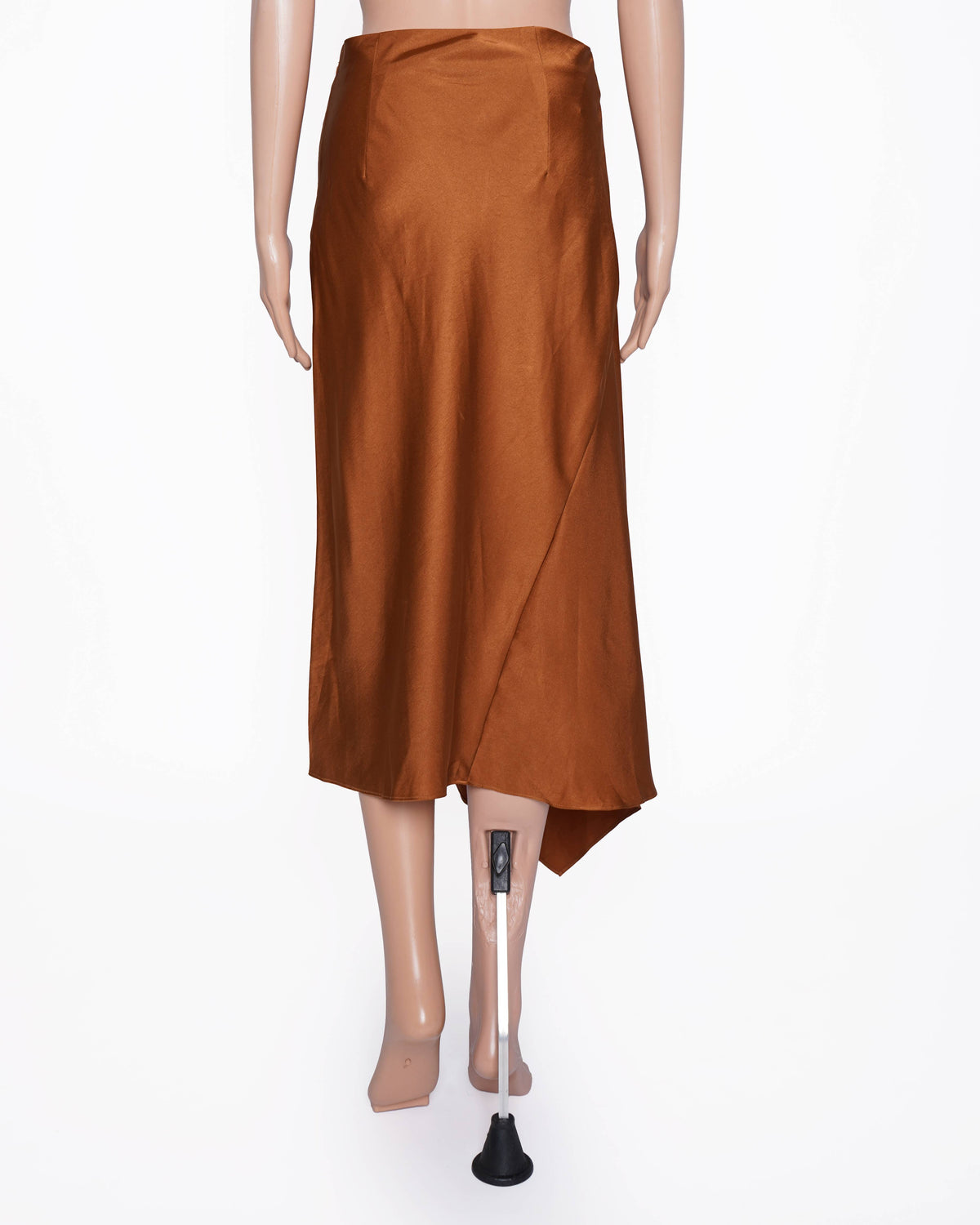 Reiss Asymmetric Skirt In Brown
