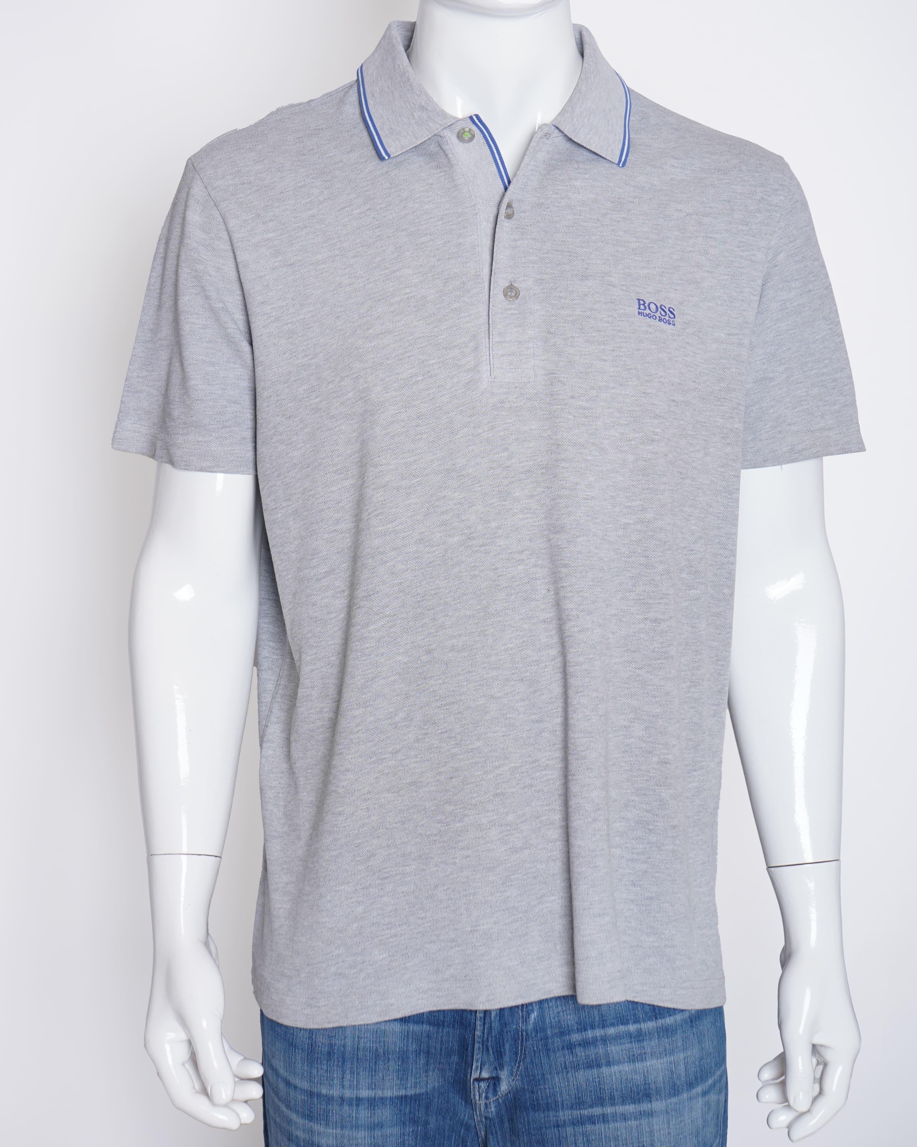 Hugo Boss Polo Men's Tshirt In Grey