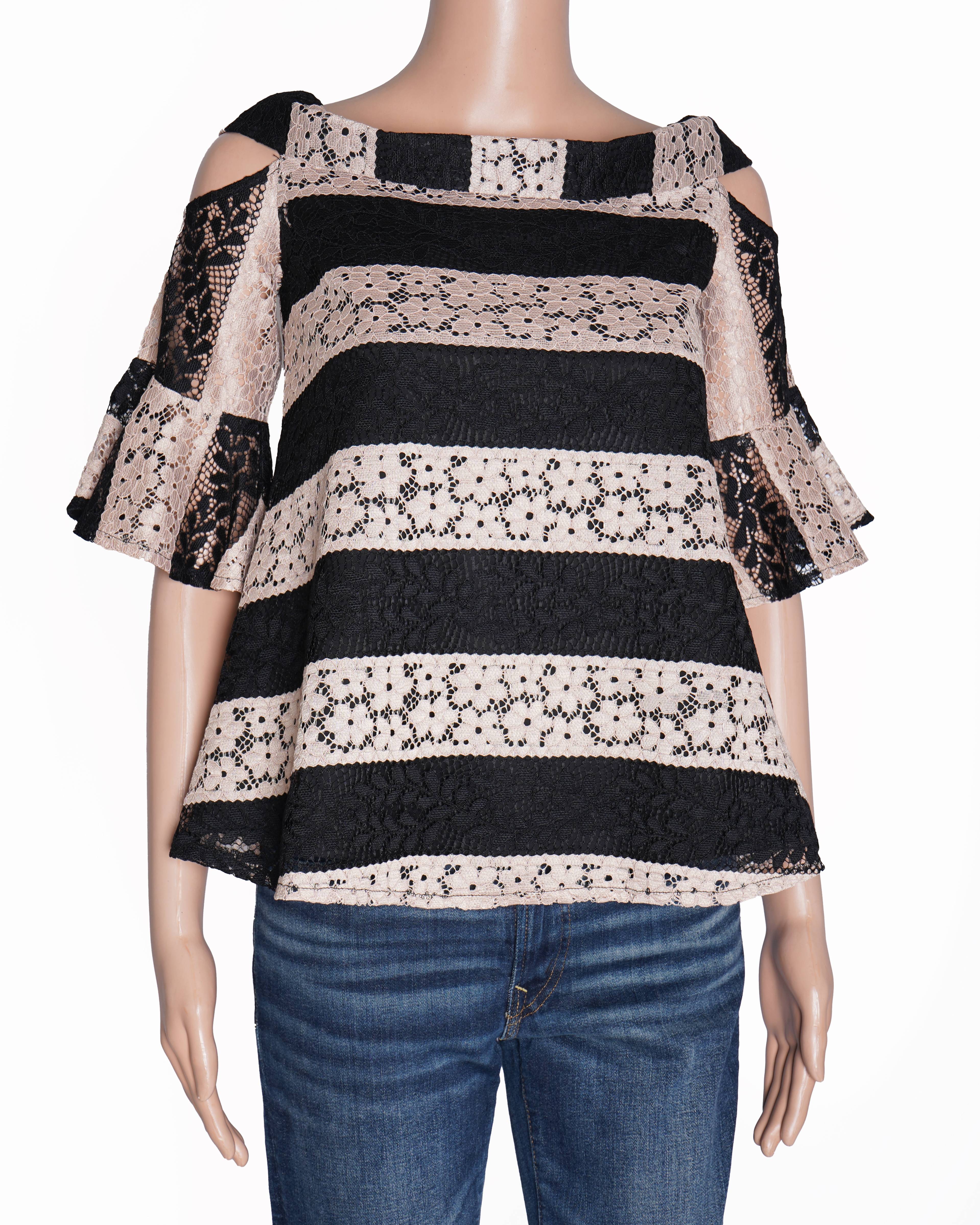 New Cue Lace off-shoulder Top