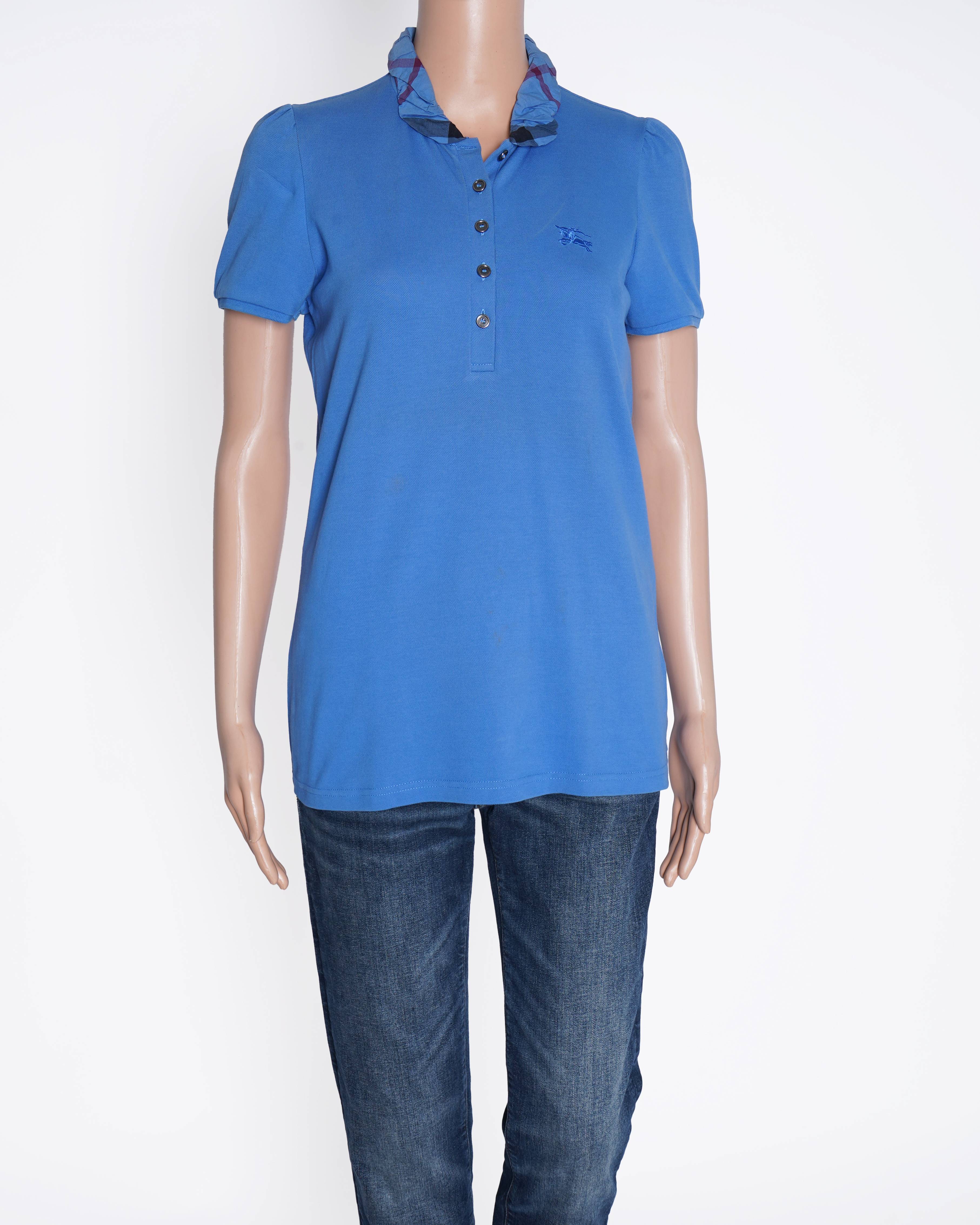 Burberry blue polo T shirt