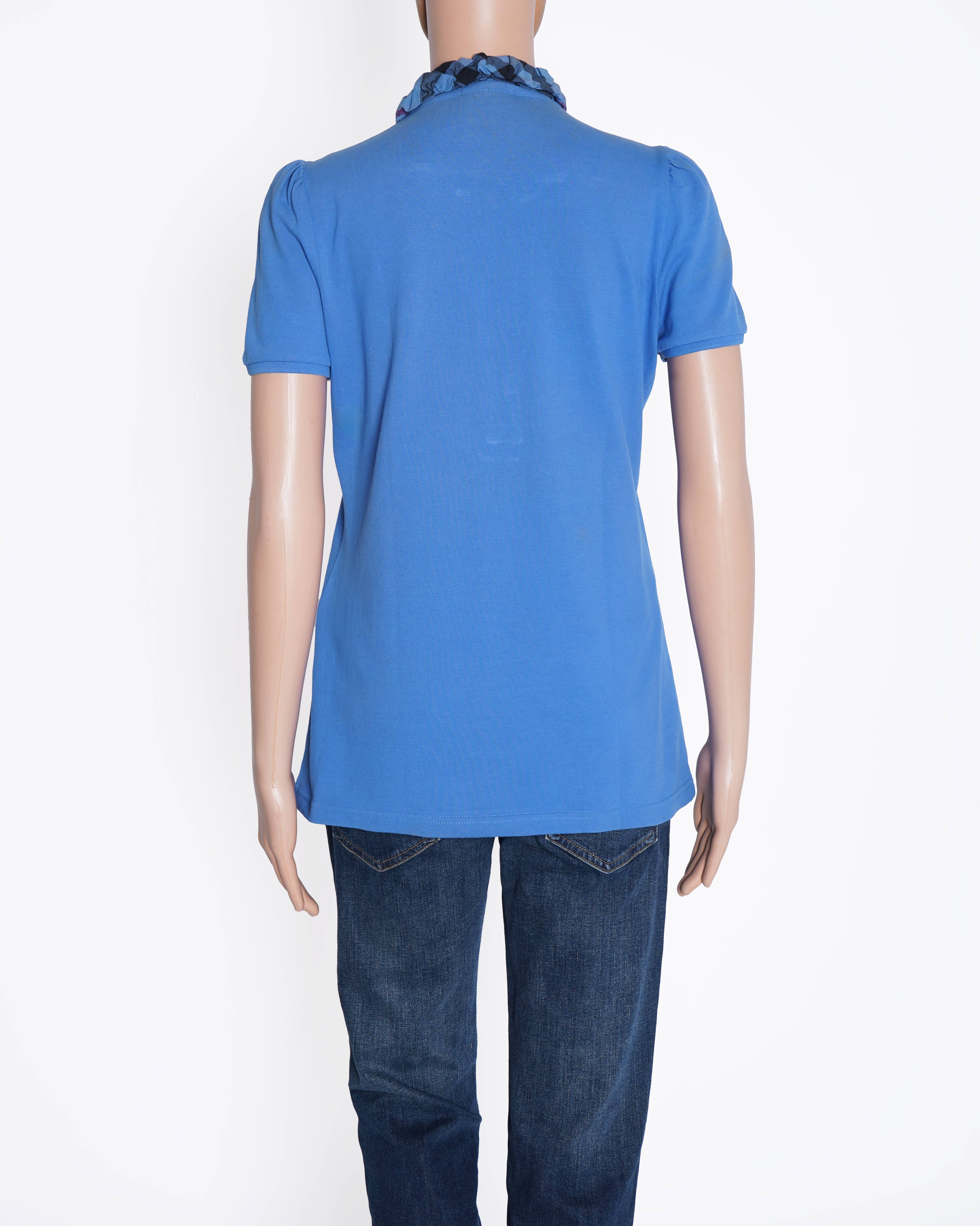 Burberry blue polo T shirt