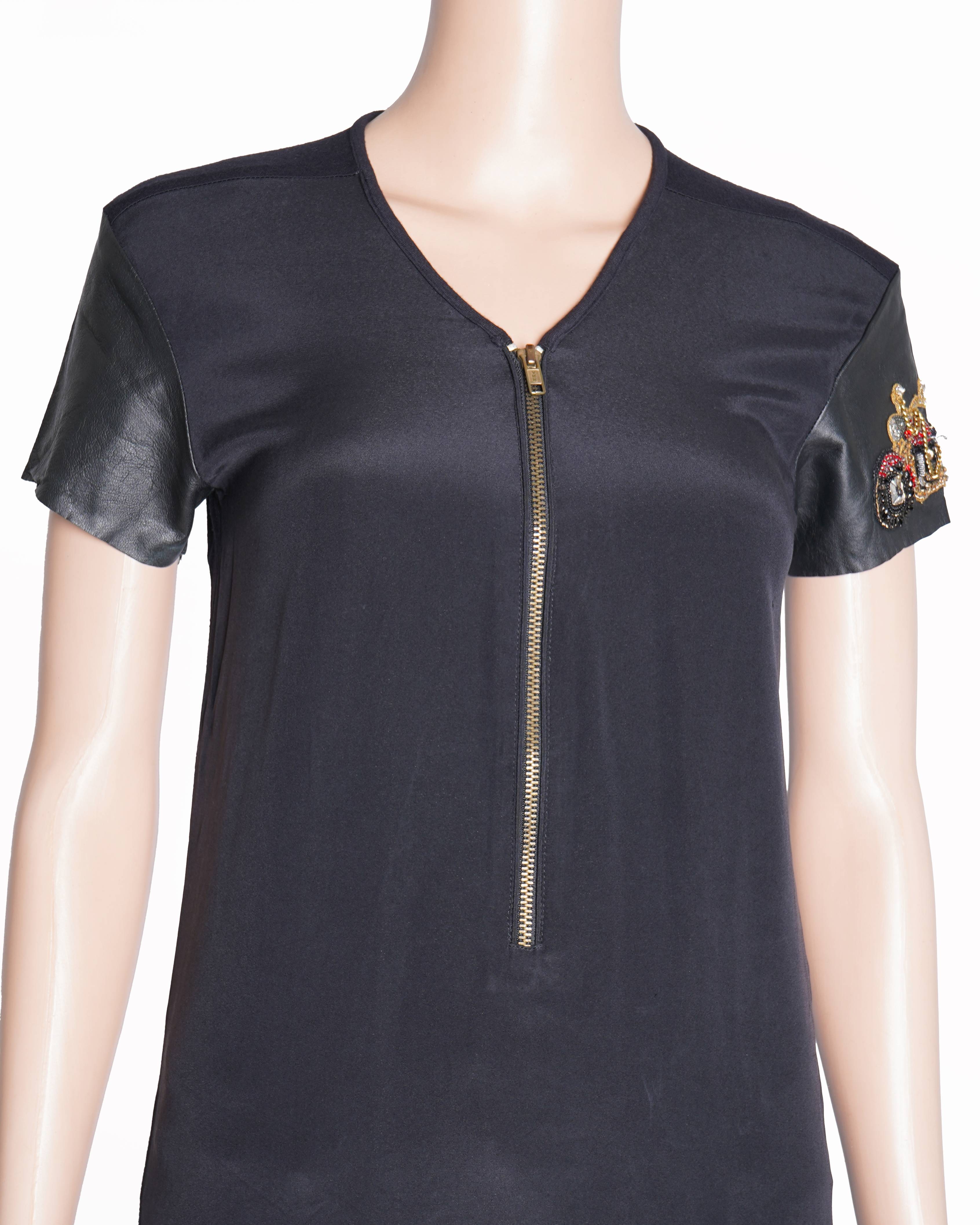 Monisha Jaising Black Half Sleeve Top