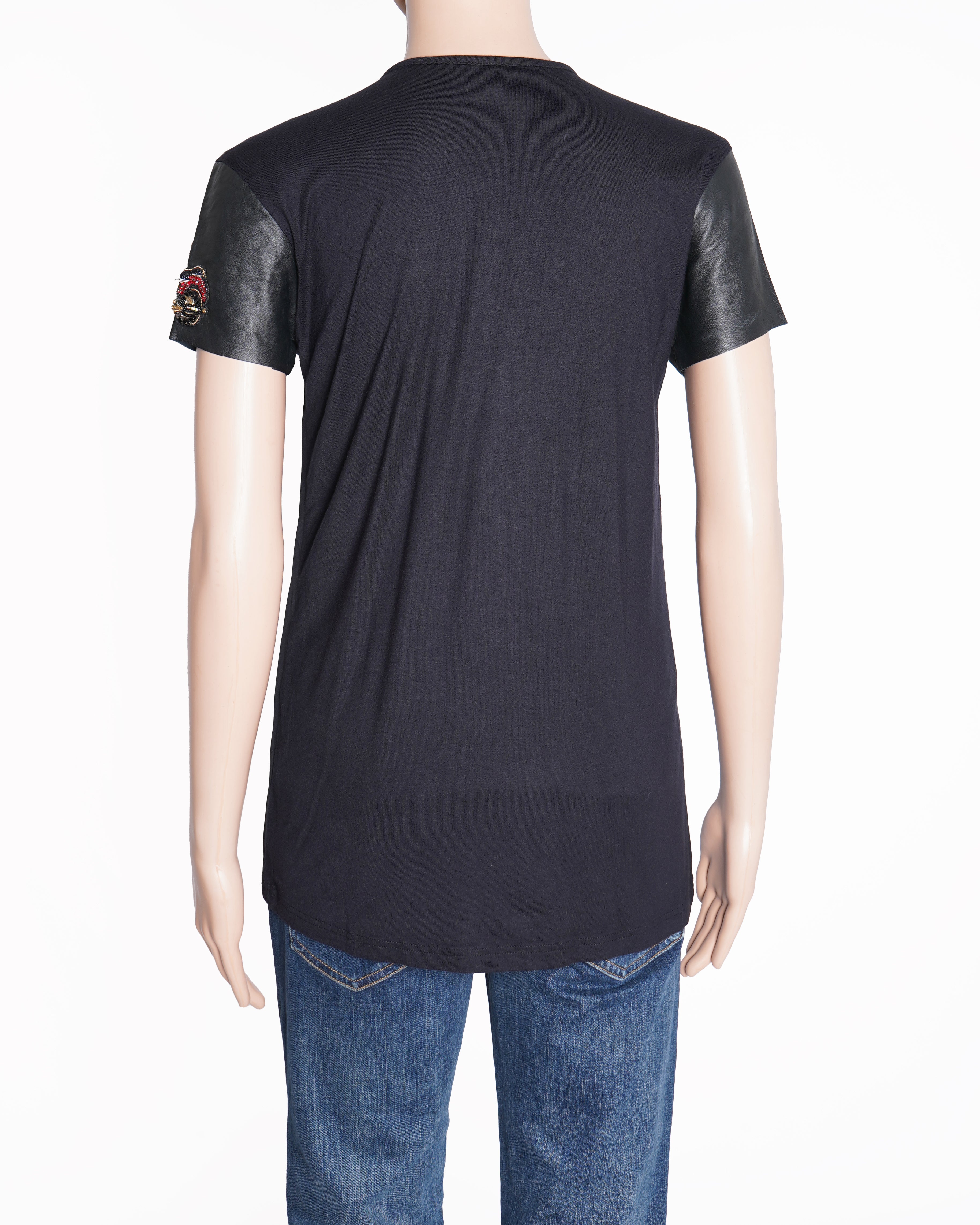 Monisha Jaising Black Half Sleeve Top