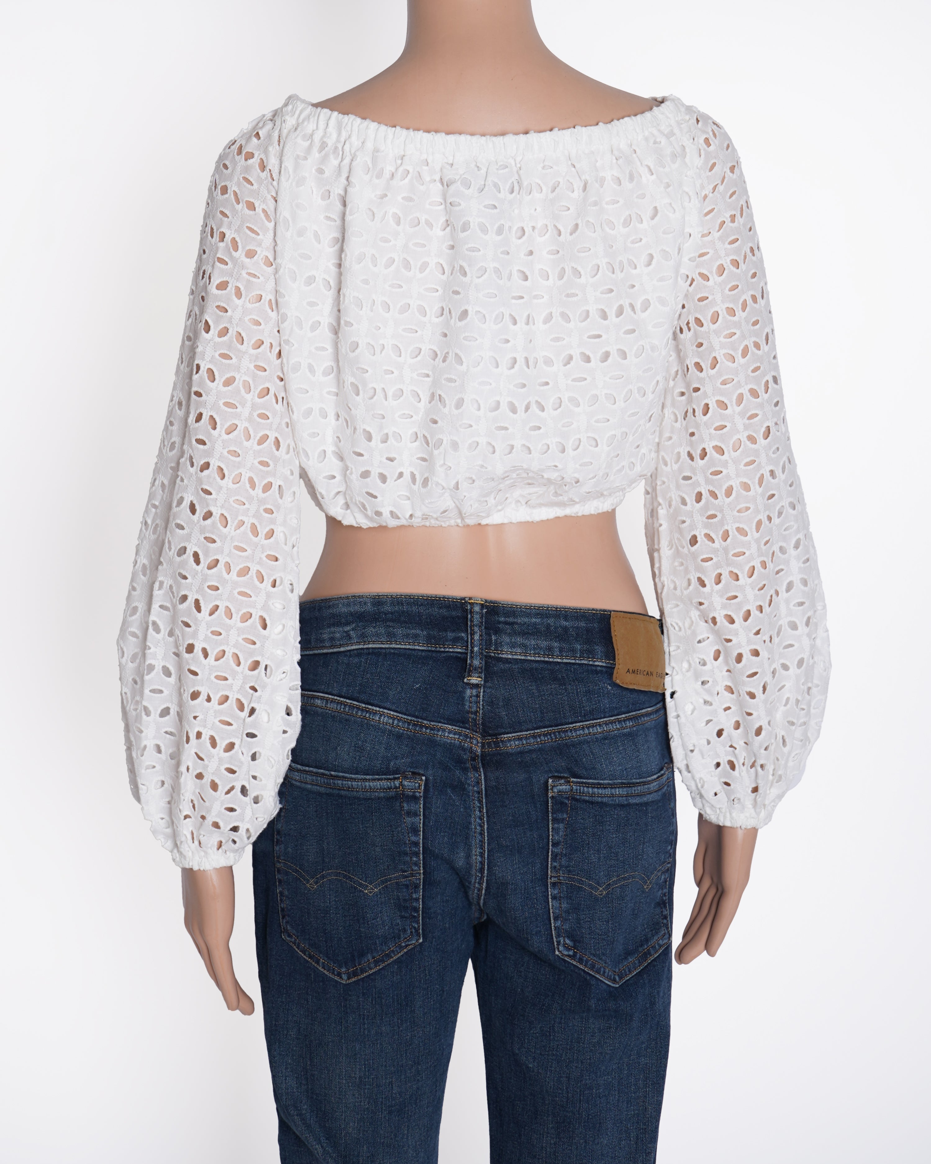 New Karen Millen Crop Top In White