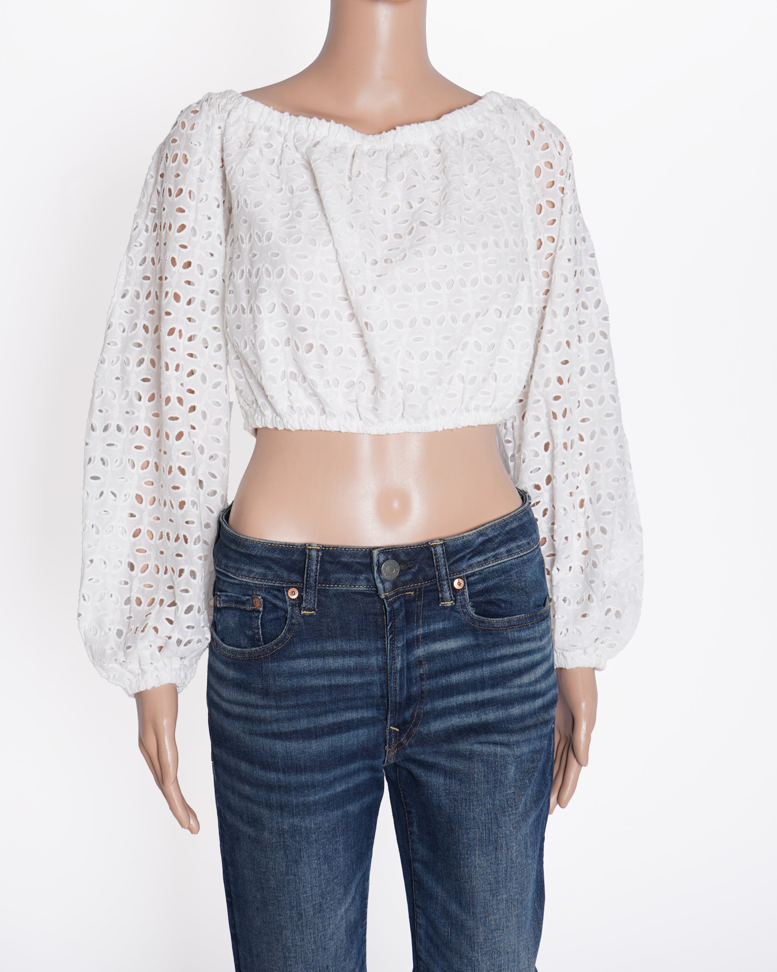 New Karen Millen Crop Top In White